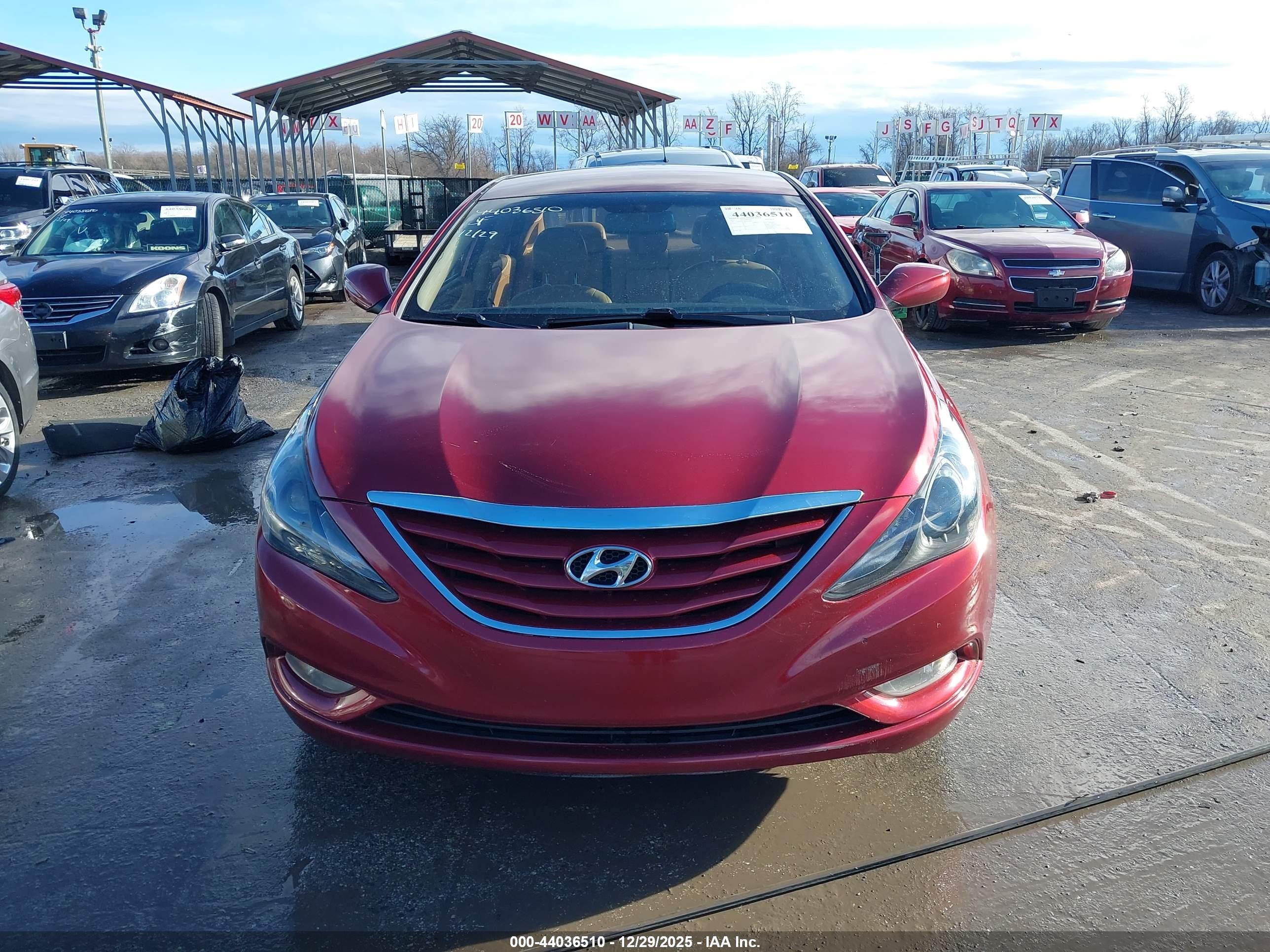 2013 Hyundai Sonata Gls Red vin: 5NPEB4AC8DH734975