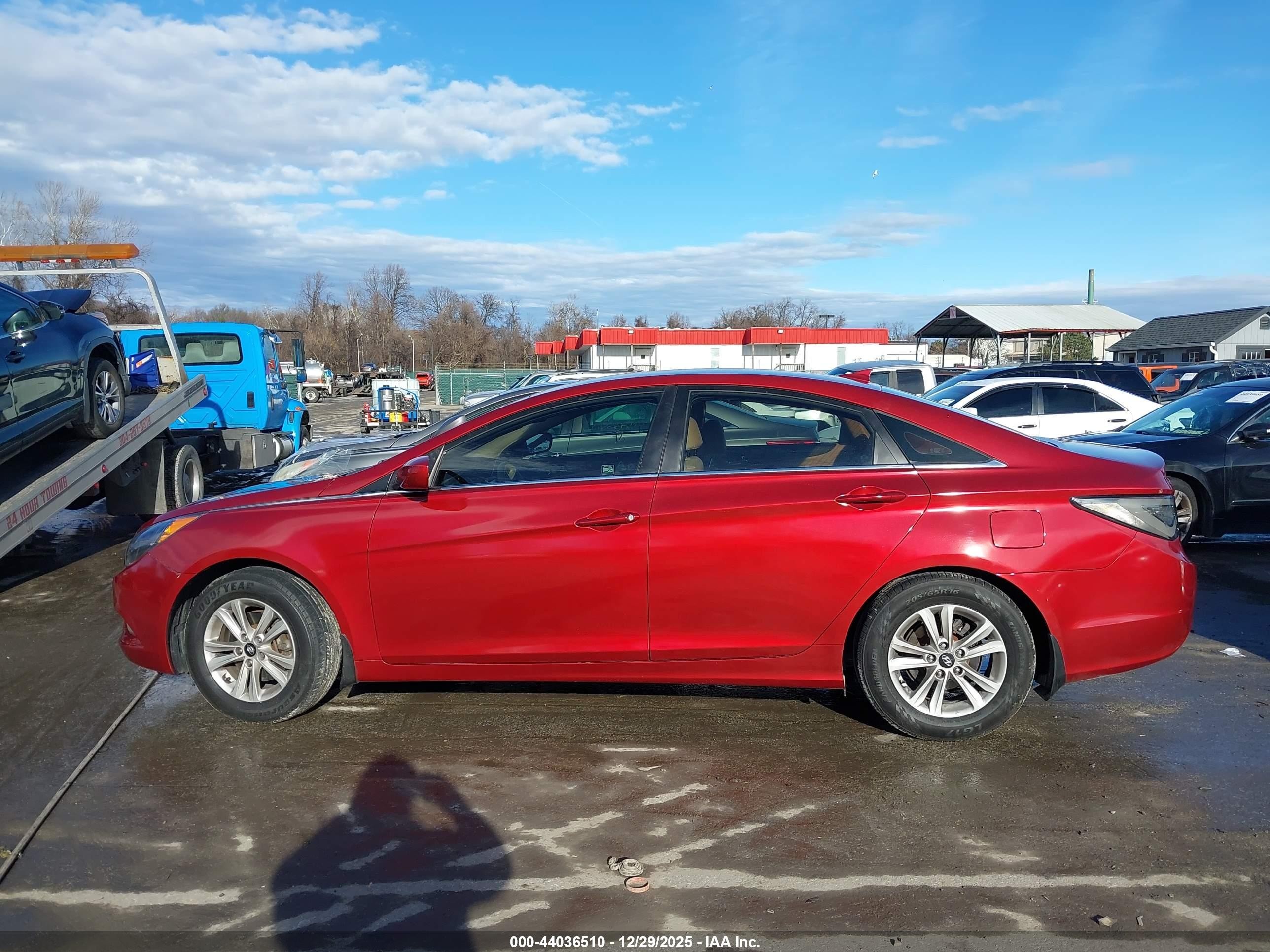 2013 Hyundai Sonata Gls Red vin: 5NPEB4AC8DH734975