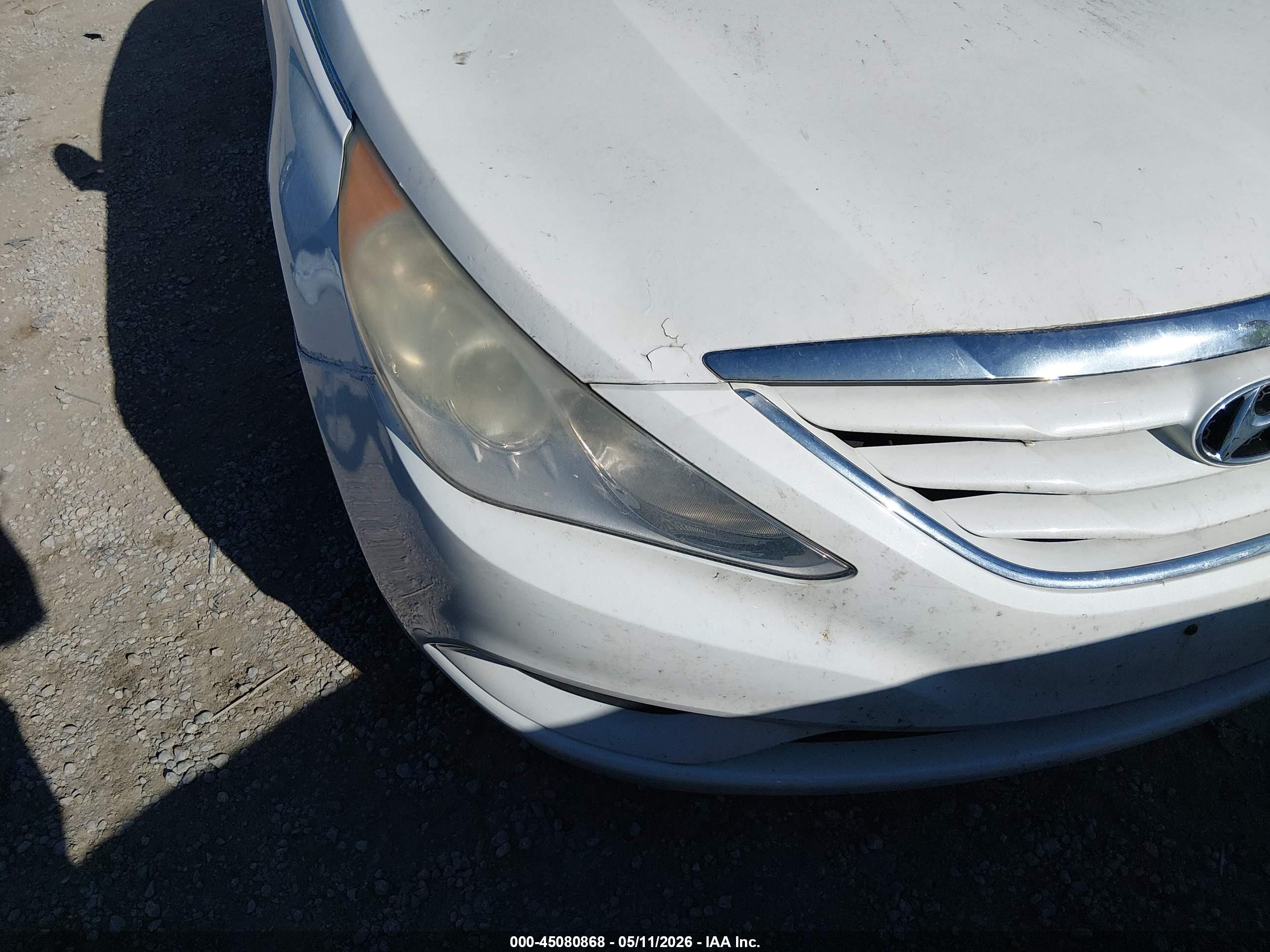 2013 Hyundai Sonata Gls White vin: 5NPEB4AC8DH740257