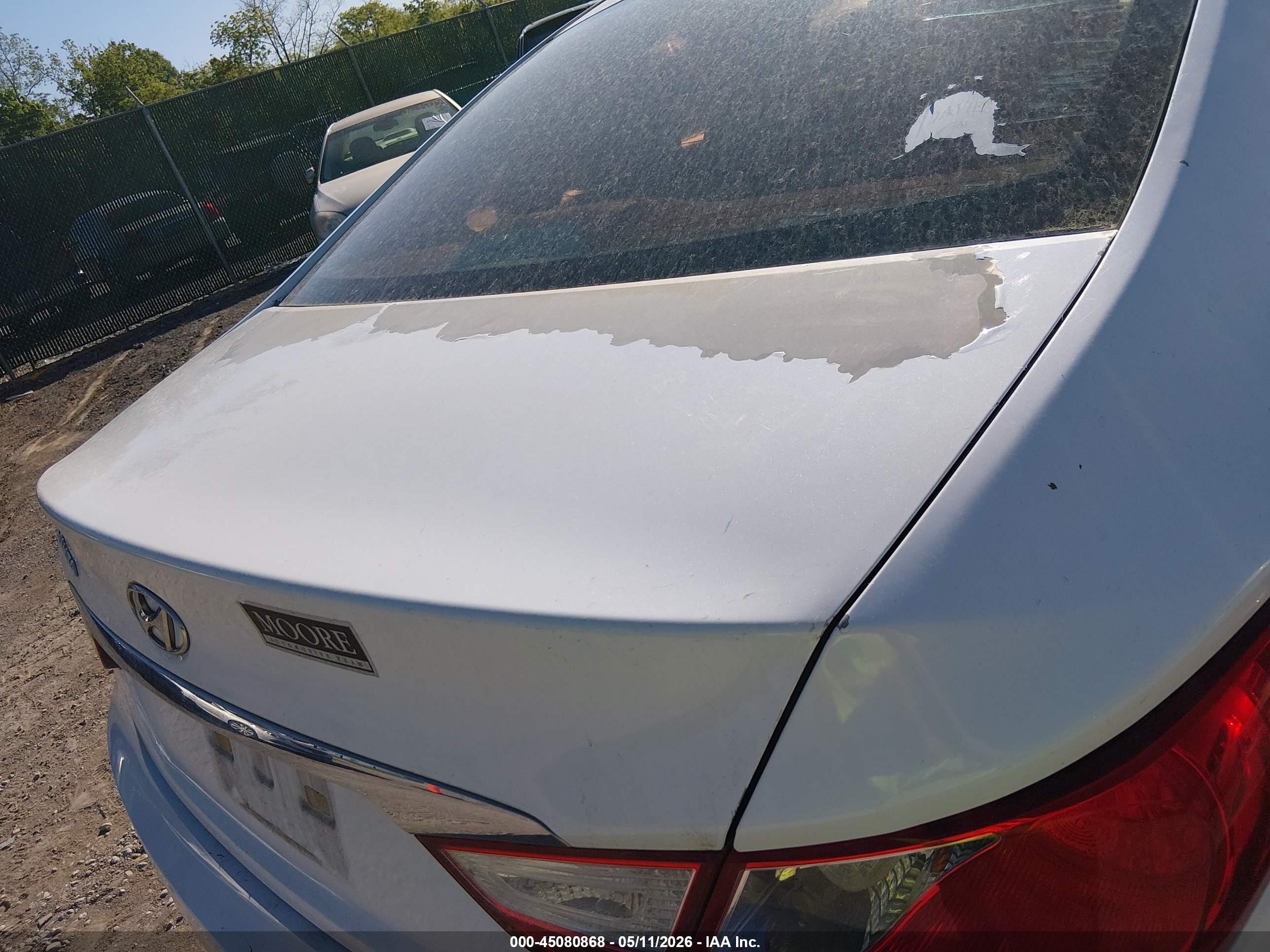 2013 Hyundai Sonata Gls White vin: 5NPEB4AC8DH740257