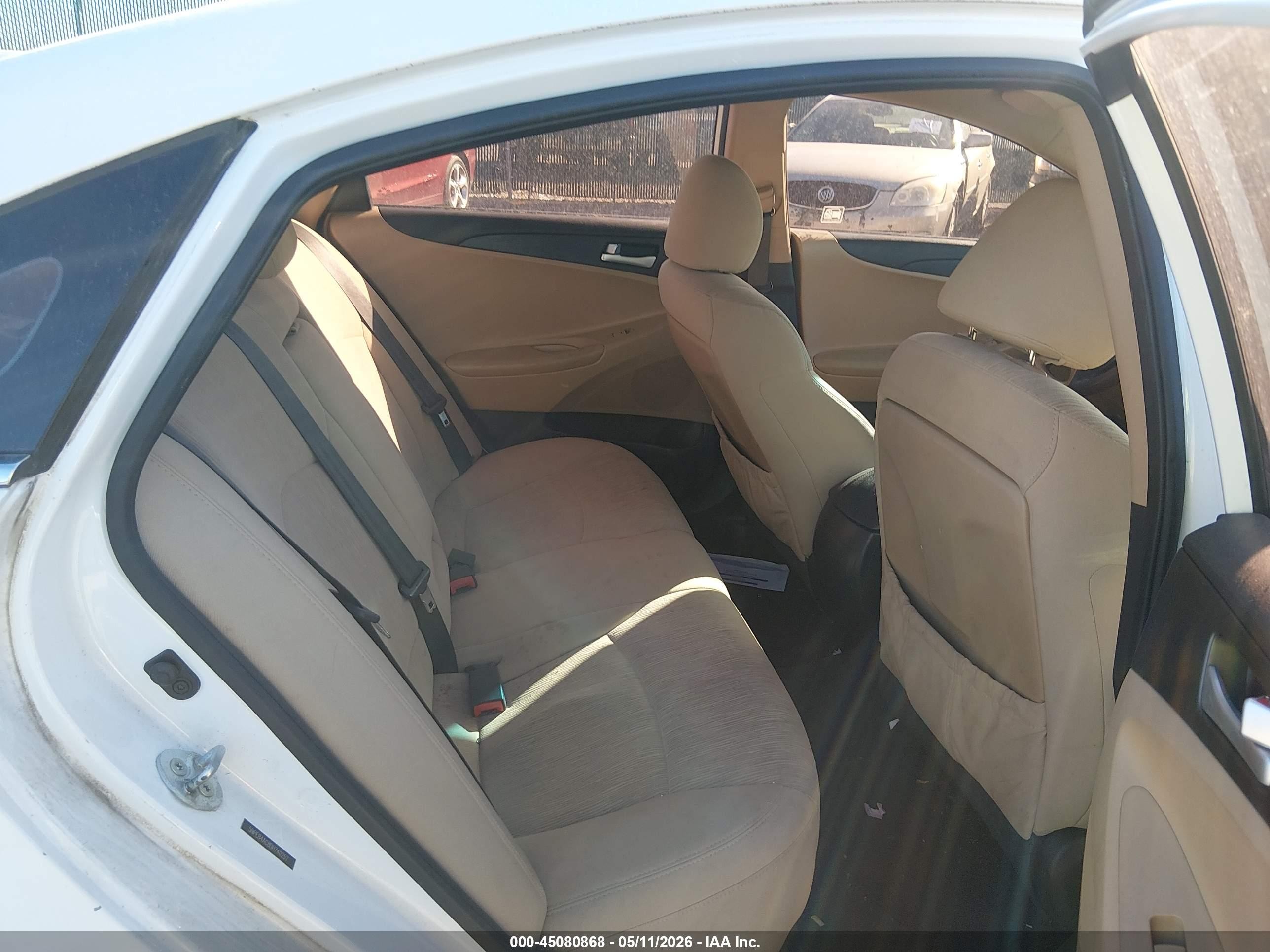 2013 Hyundai Sonata Gls White vin: 5NPEB4AC8DH740257