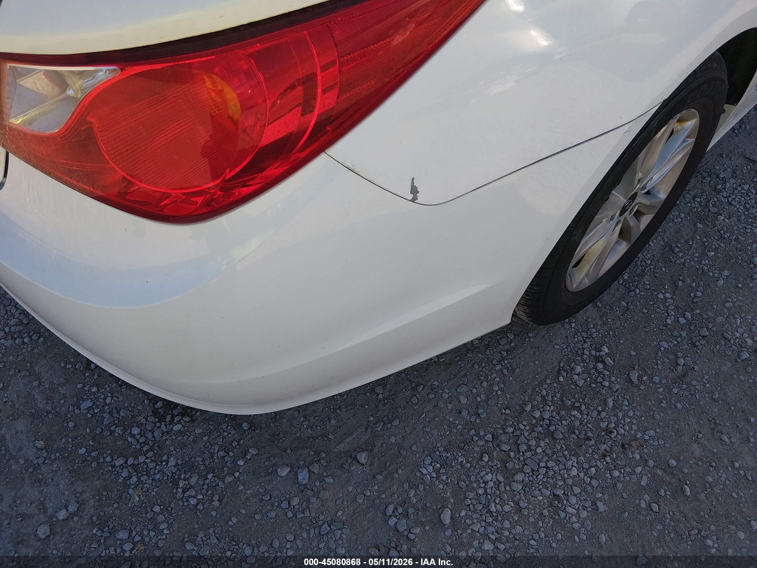 2013 Hyundai Sonata Gls White vin: 5NPEB4AC8DH740257