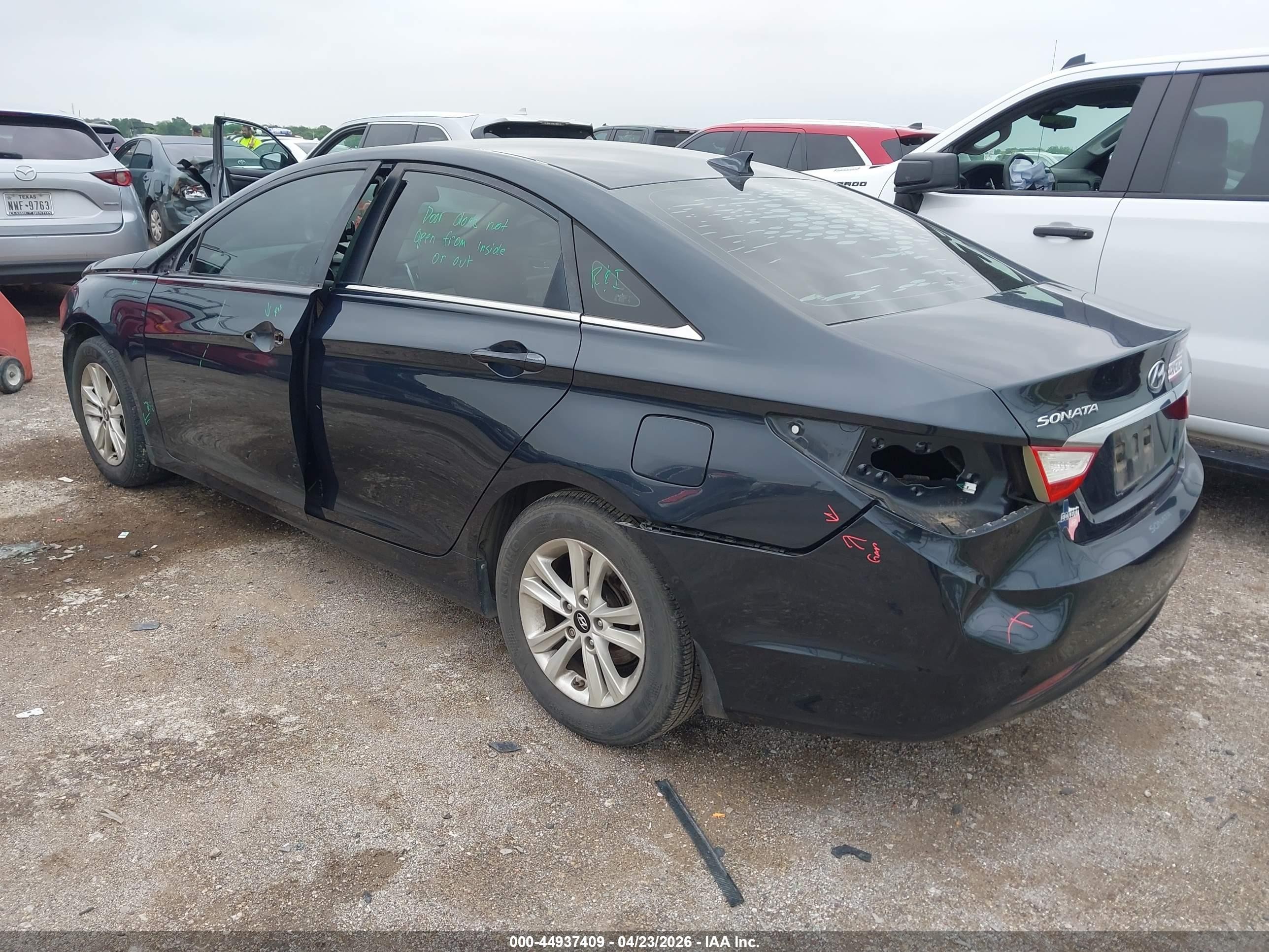 2013 Hyundai Sonata Gls Blue vin: 5NPEB4AC8DH745099