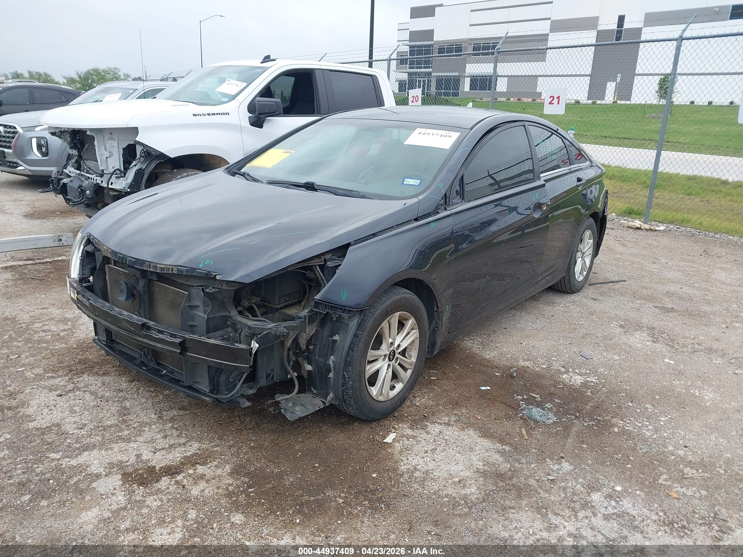 2013 Hyundai Sonata Gls Blue vin: 5NPEB4AC8DH745099
