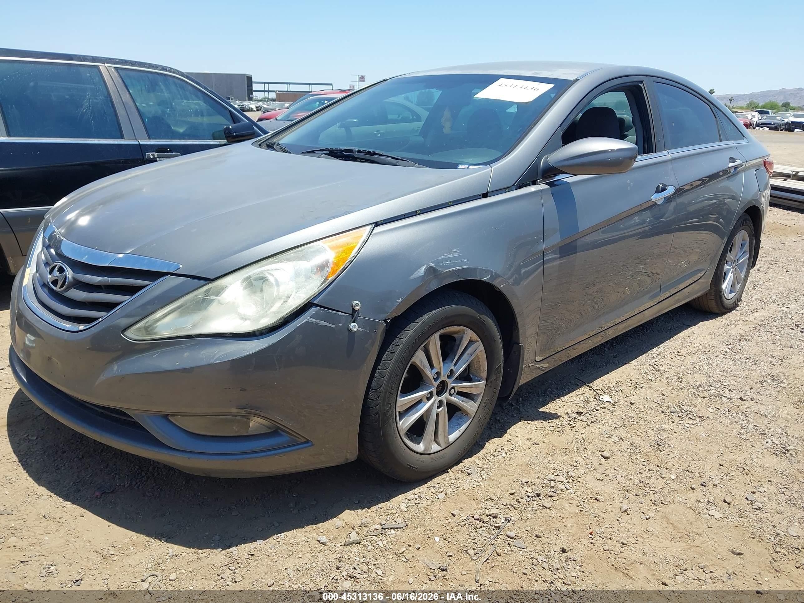 2013 Hyundai Sonata Gls Gray vin: 5NPEB4AC8DH758452