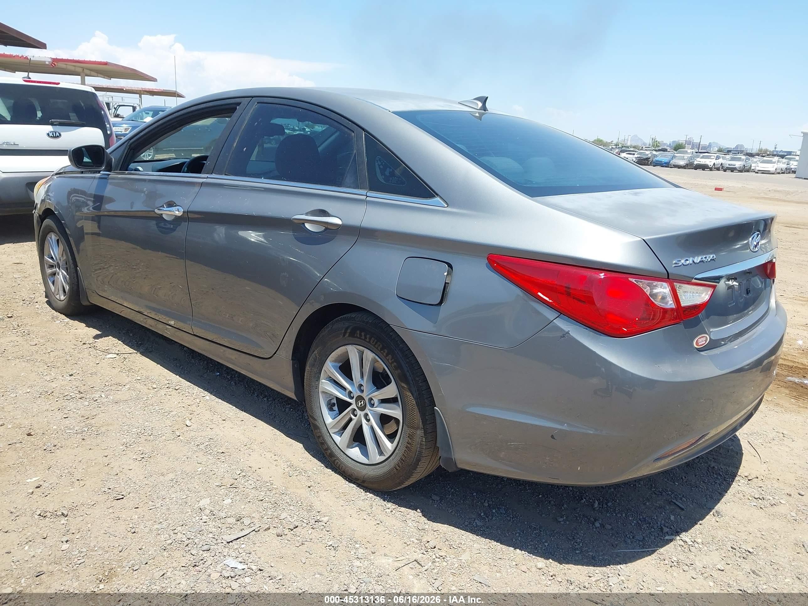 2013 Hyundai Sonata Gls Gray vin: 5NPEB4AC8DH758452