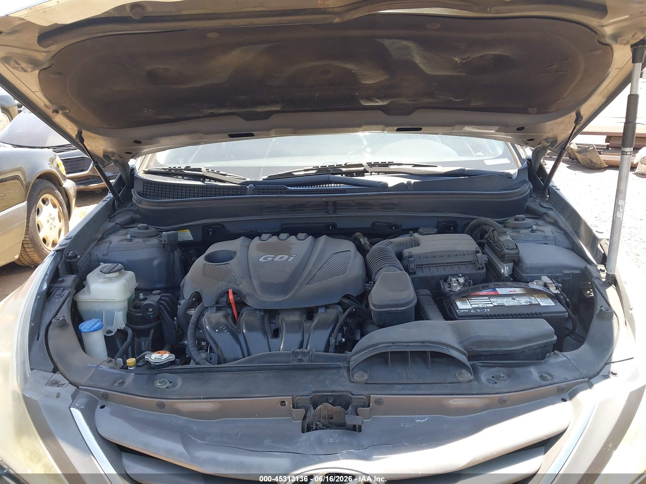 2013 Hyundai Sonata Gls Gray vin: 5NPEB4AC8DH758452