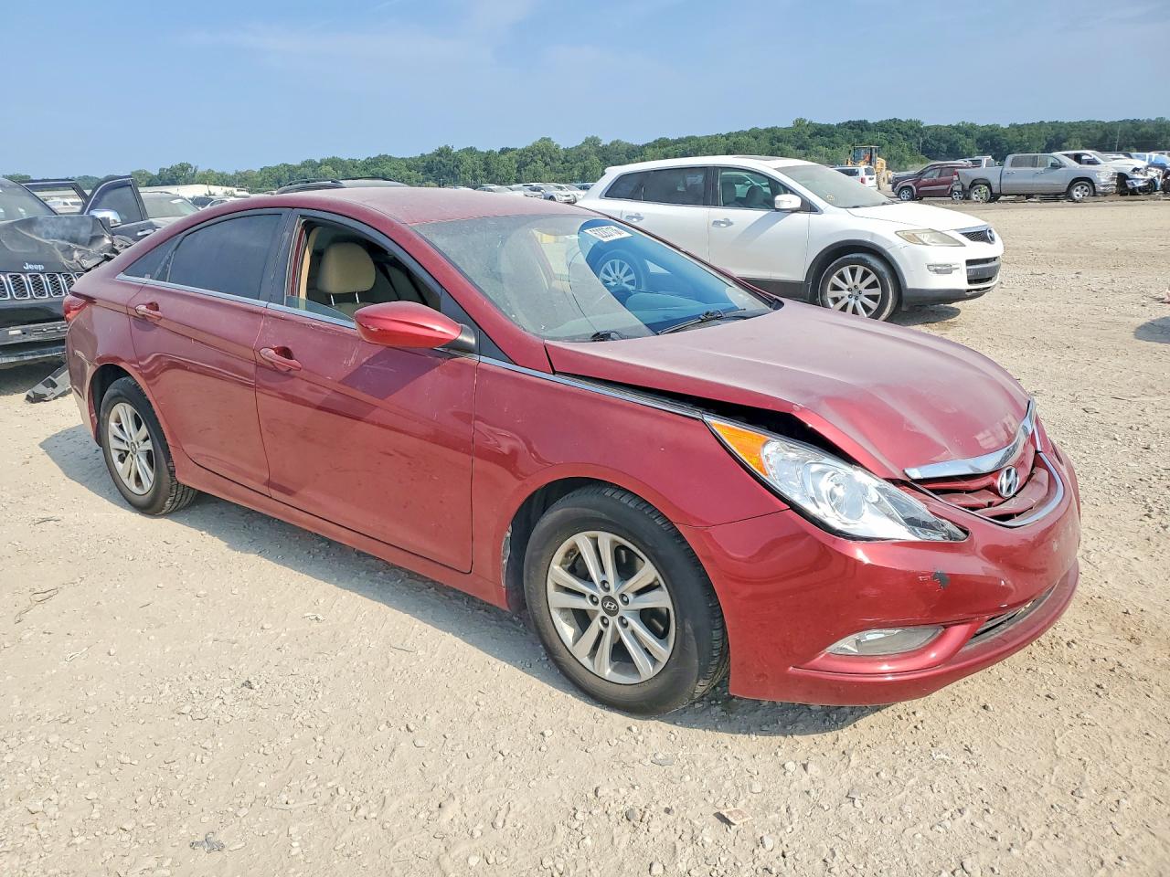 2013 Hyundai Sonata Gls Red vin: 5NPEB4AC8DH801493