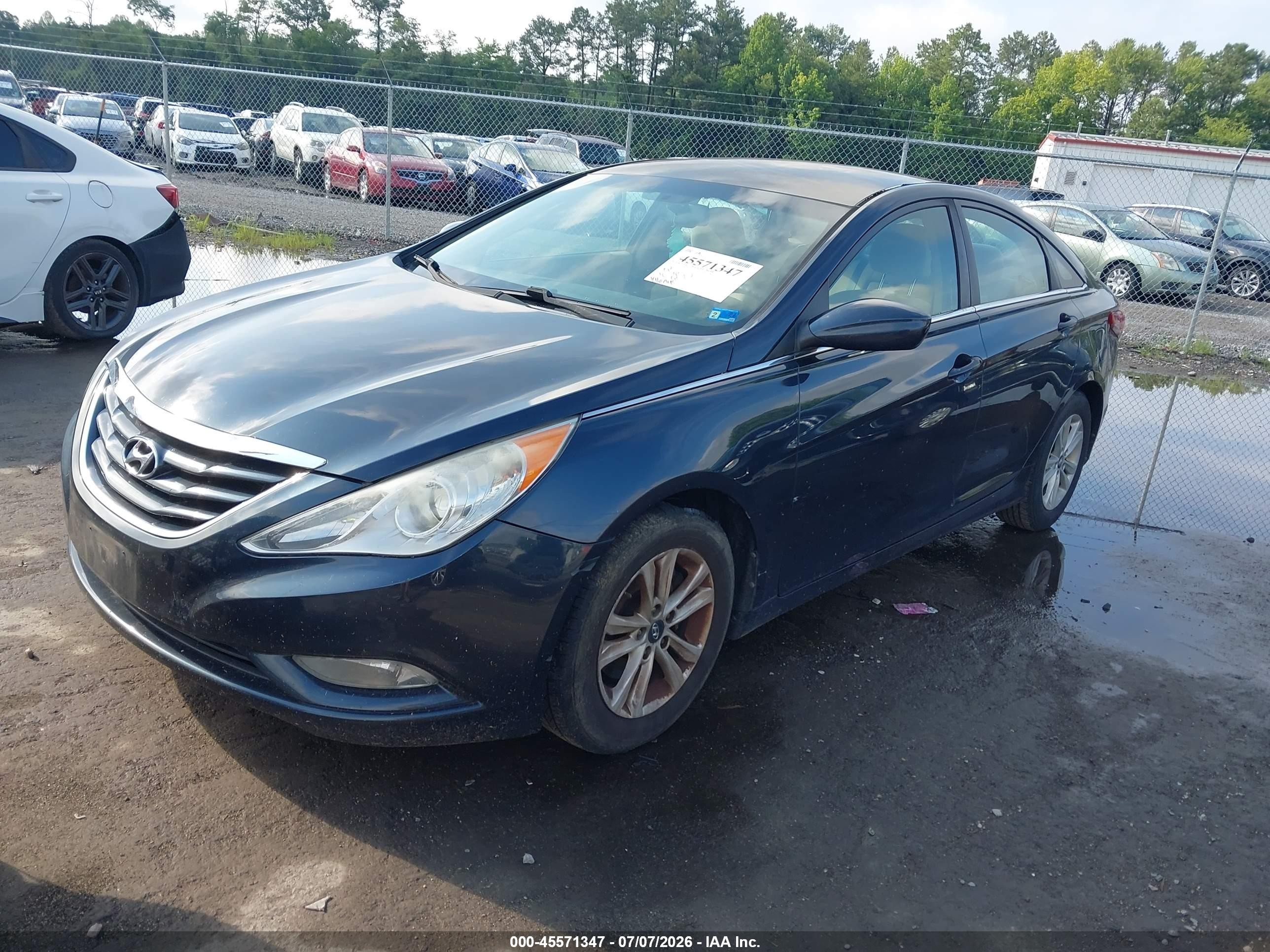 2013 Hyundai Sonata Gls Blue vin: 5NPEB4AC8DH804913