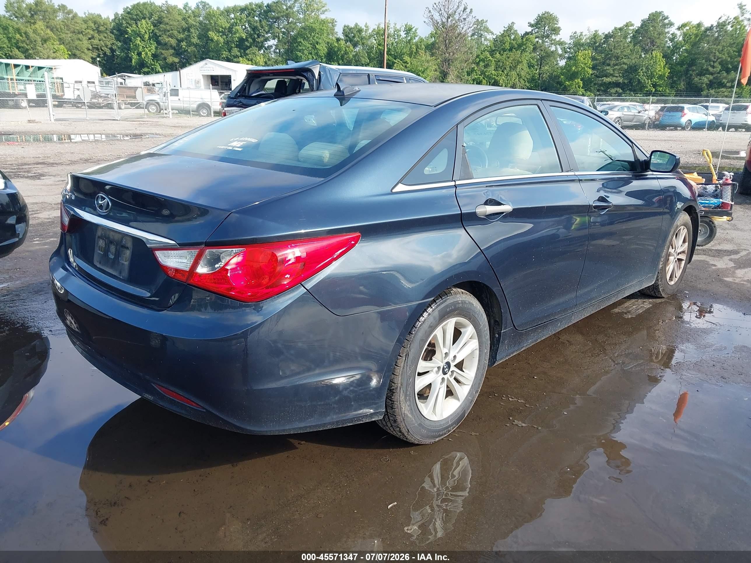 2013 Hyundai Sonata Gls Blue vin: 5NPEB4AC8DH804913