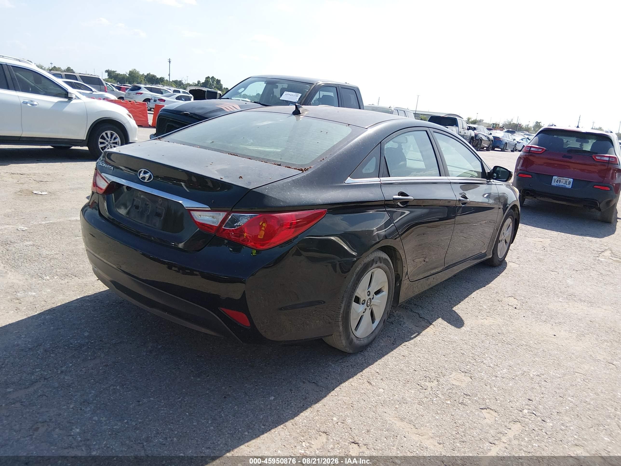 2014 Hyundai Sonata Gls Black vin: 5NPEB4AC8EH821230