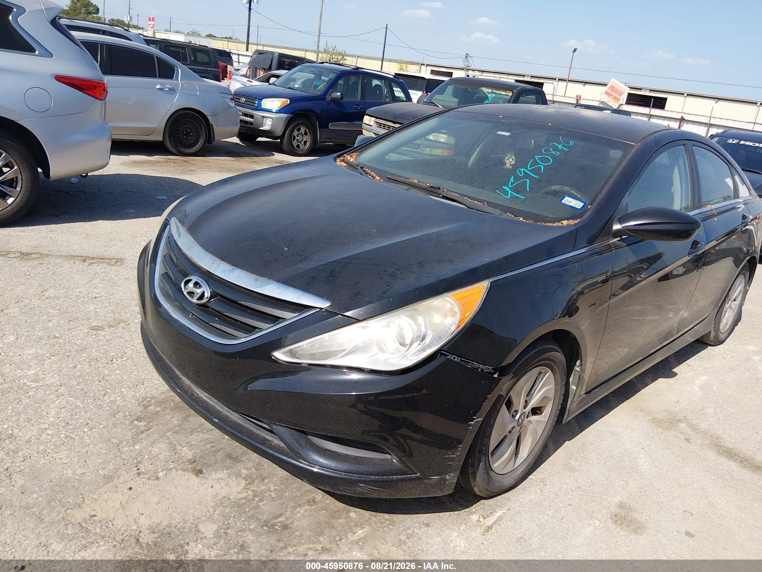2014 Hyundai Sonata Gls Black vin: 5NPEB4AC8EH821230