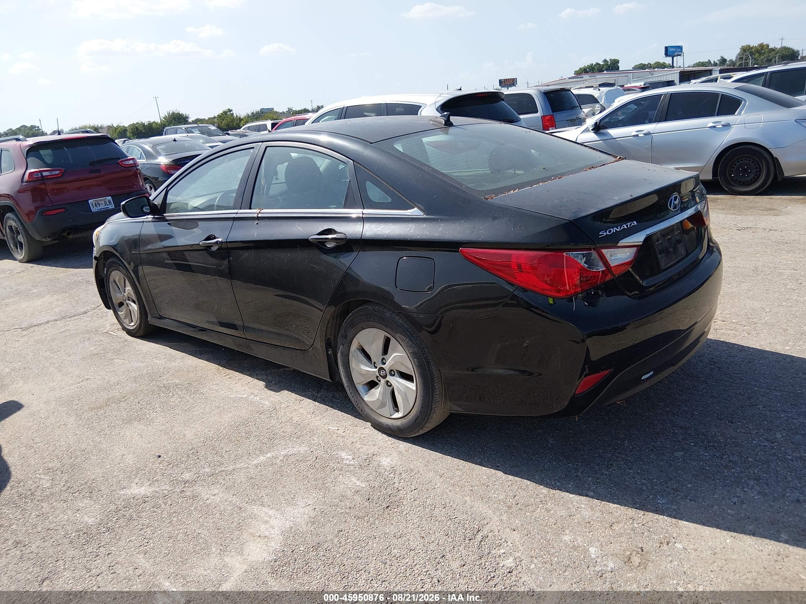 2014 Hyundai Sonata Gls Black vin: 5NPEB4AC8EH821230