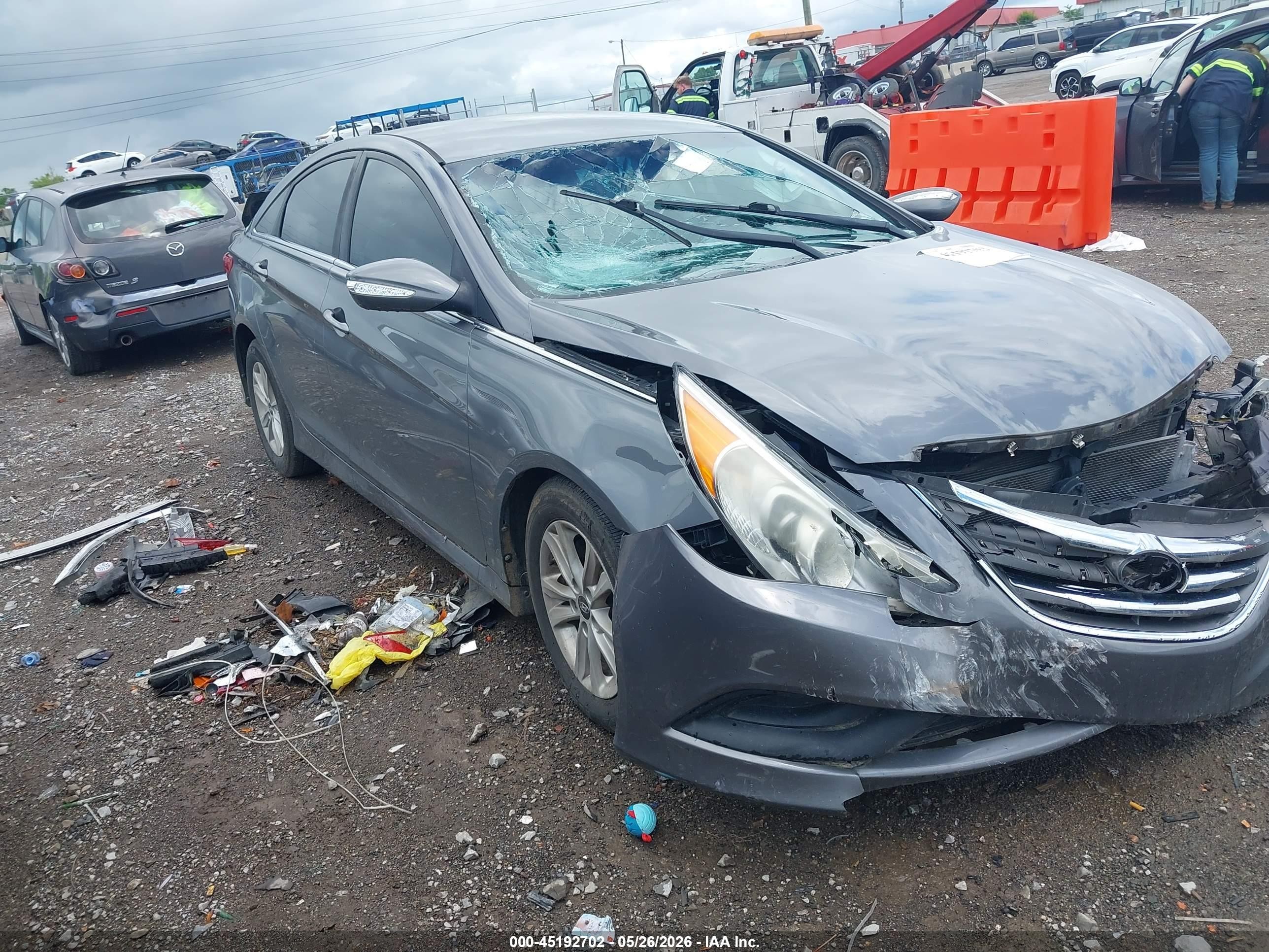 2014 Hyundai Sonata Gls Серебряный vin: 5NPEB4AC8EH824693