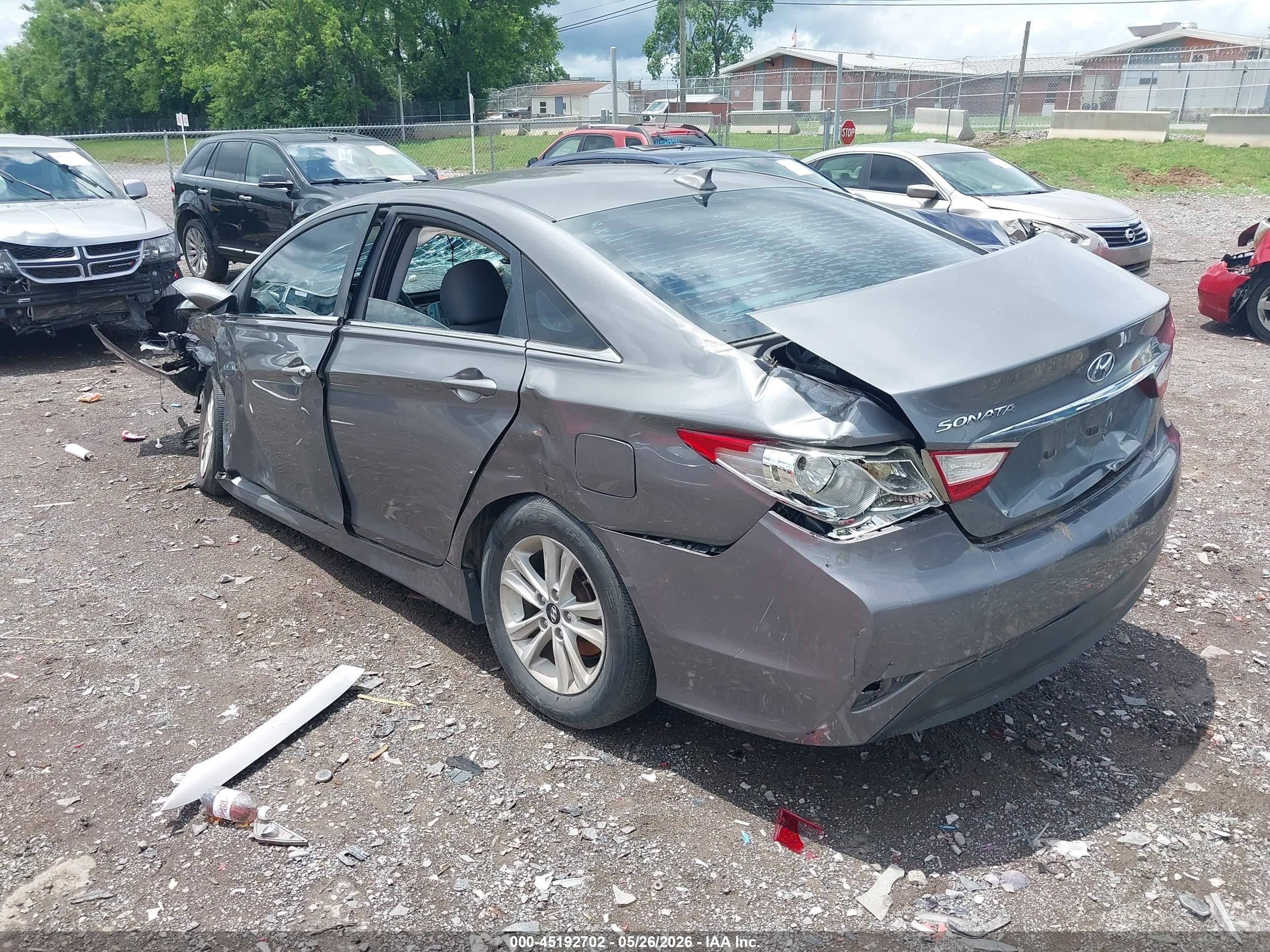 2014 Hyundai Sonata Gls Silver vin: 5NPEB4AC8EH824693