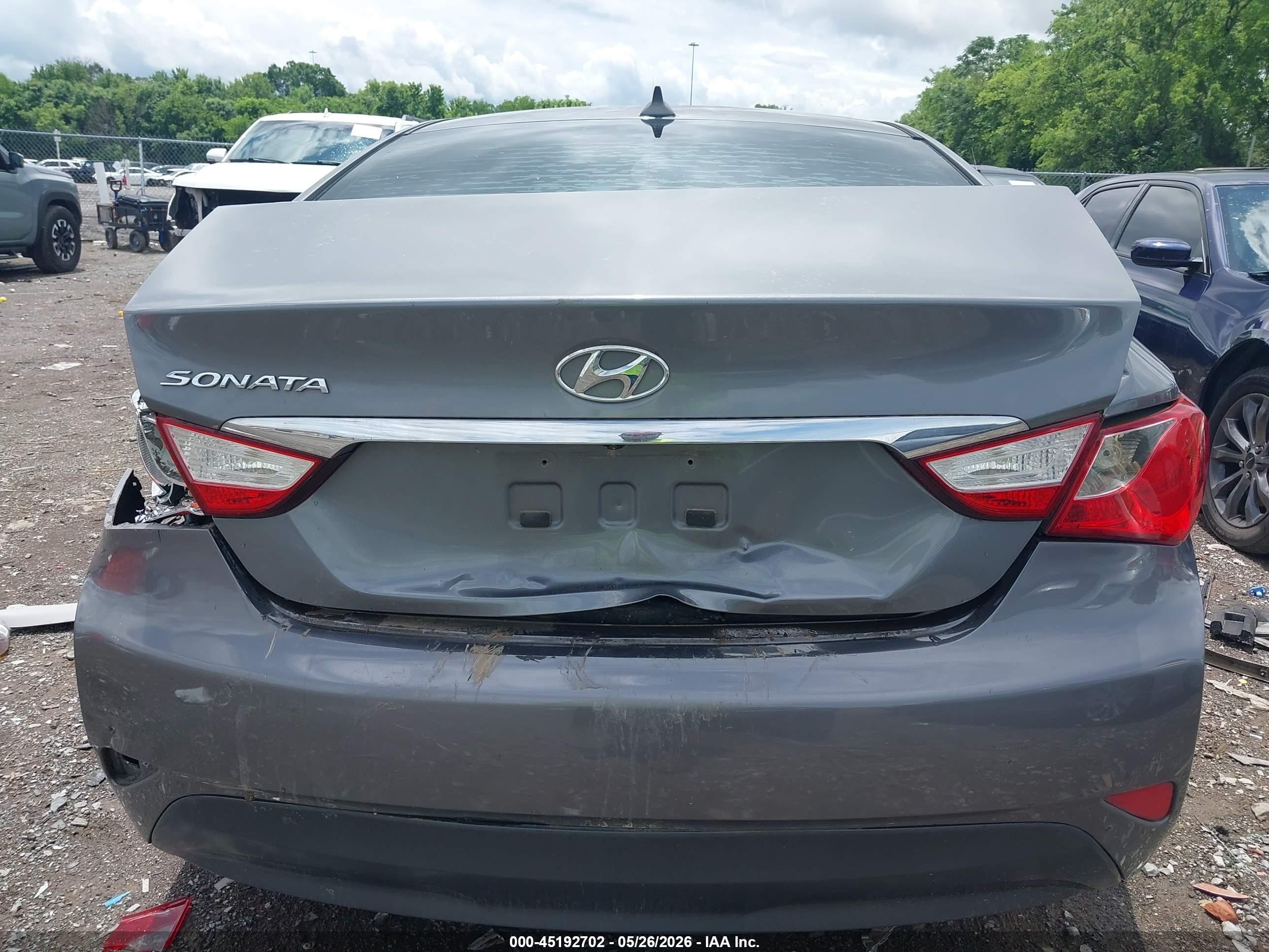 2014 Hyundai Sonata Gls Silver vin: 5NPEB4AC8EH824693