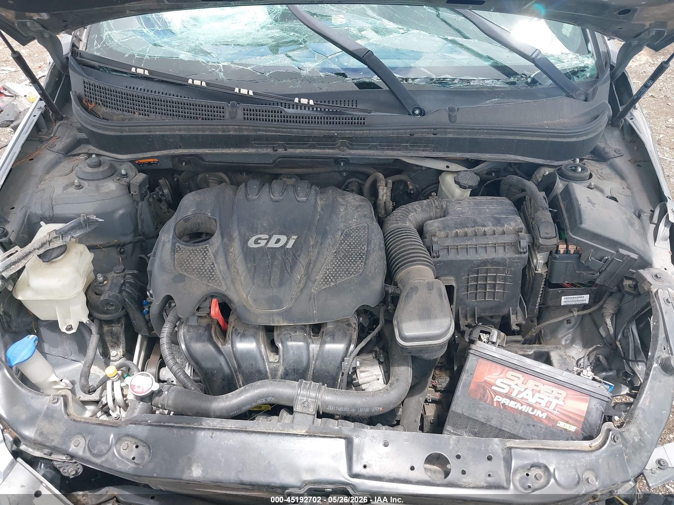 2014 Hyundai Sonata Gls Silver vin: 5NPEB4AC8EH824693