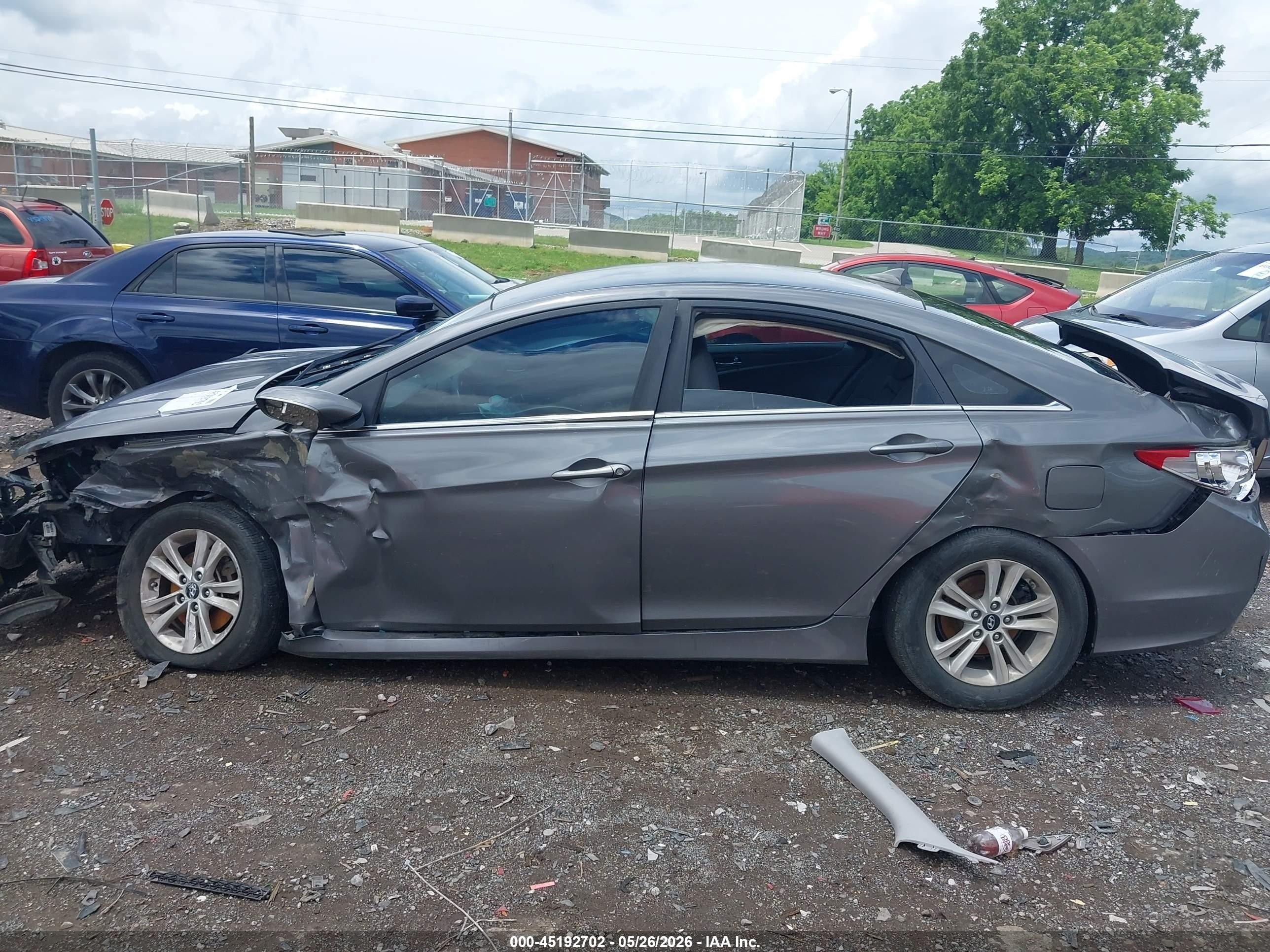 2014 Hyundai Sonata Gls Silver vin: 5NPEB4AC8EH824693