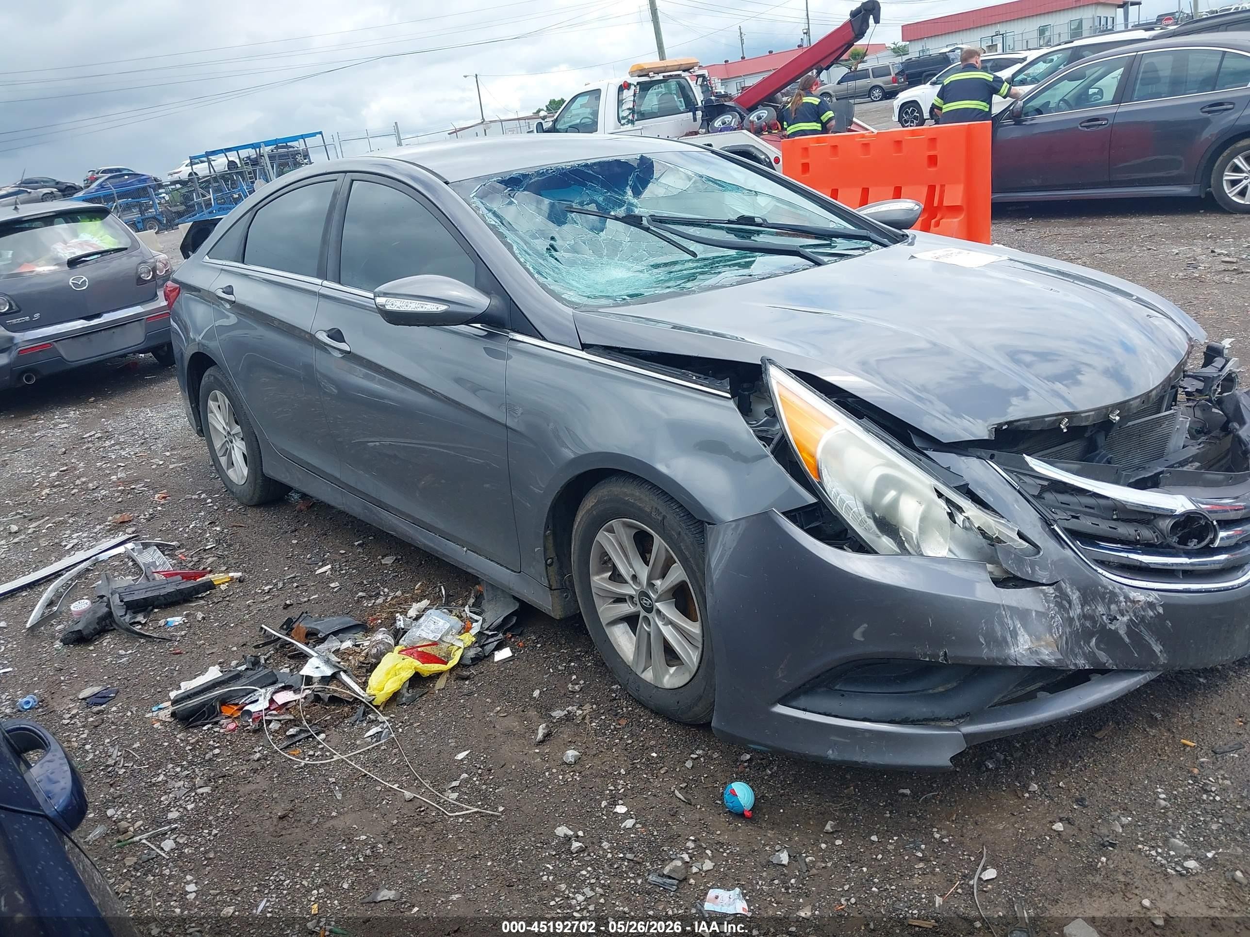 2014 Hyundai Sonata Gls Silver vin: 5NPEB4AC8EH824693