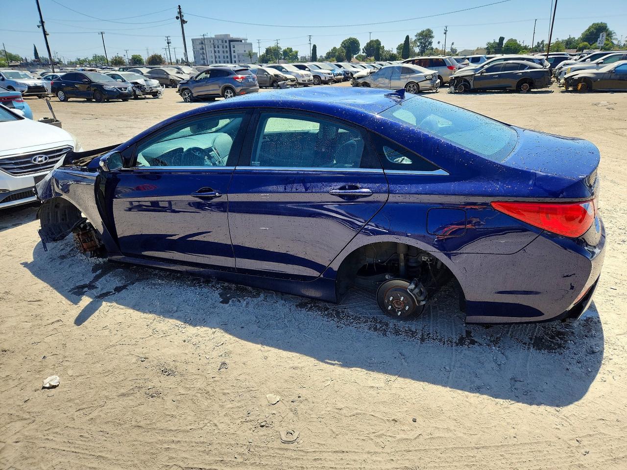2014 Hyundai Sonata Gls Синий vin: 5NPEB4AC8EH825648