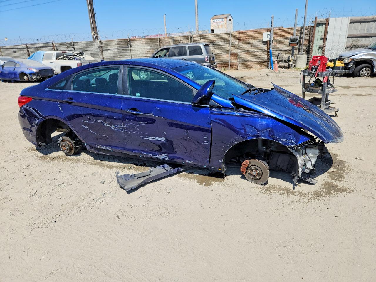 2014 Hyundai Sonata Gls Синий vin: 5NPEB4AC8EH825648