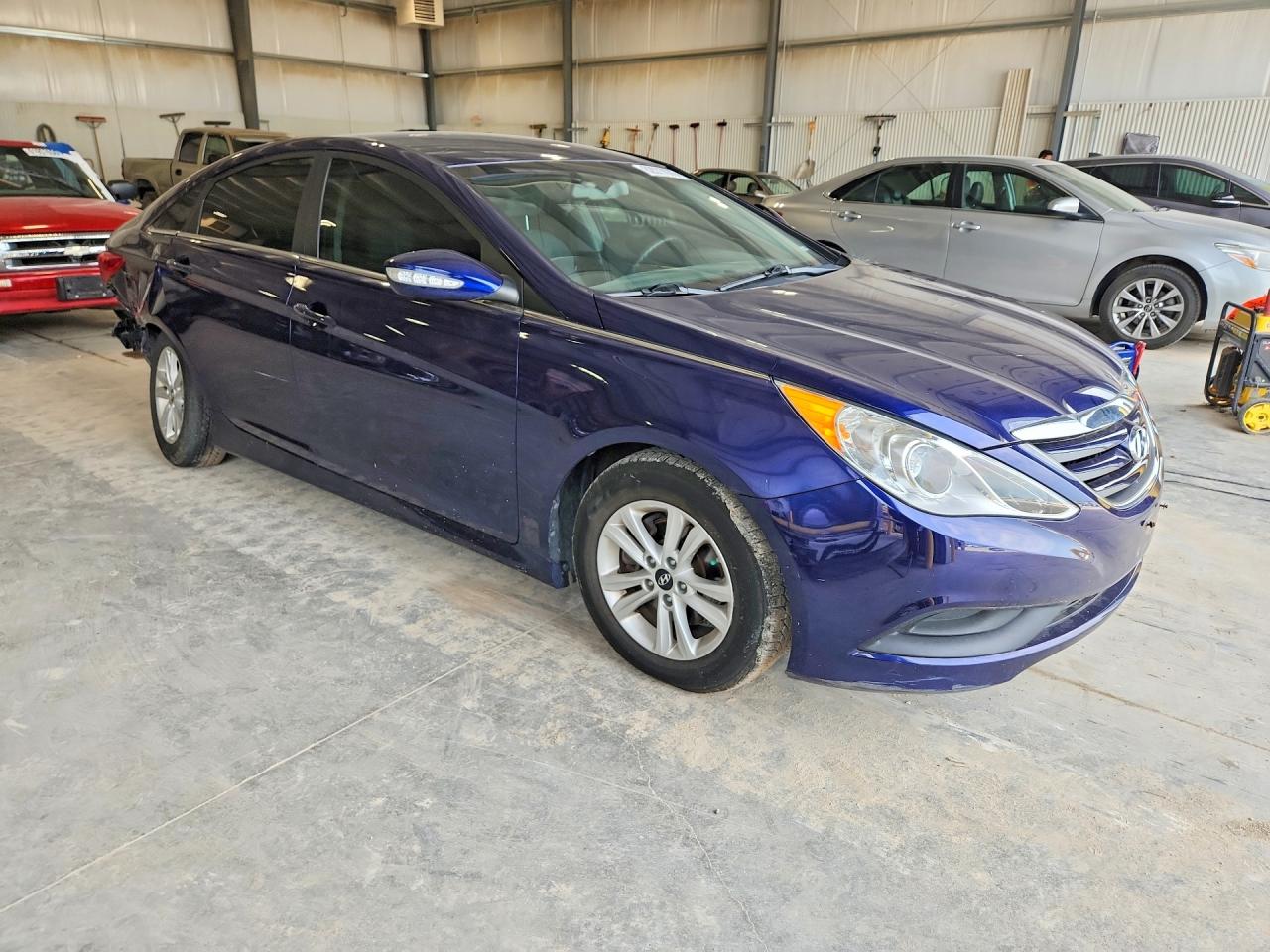 2014 Hyundai Sonata Gls Blue vin: 5NPEB4AC8EH827660
