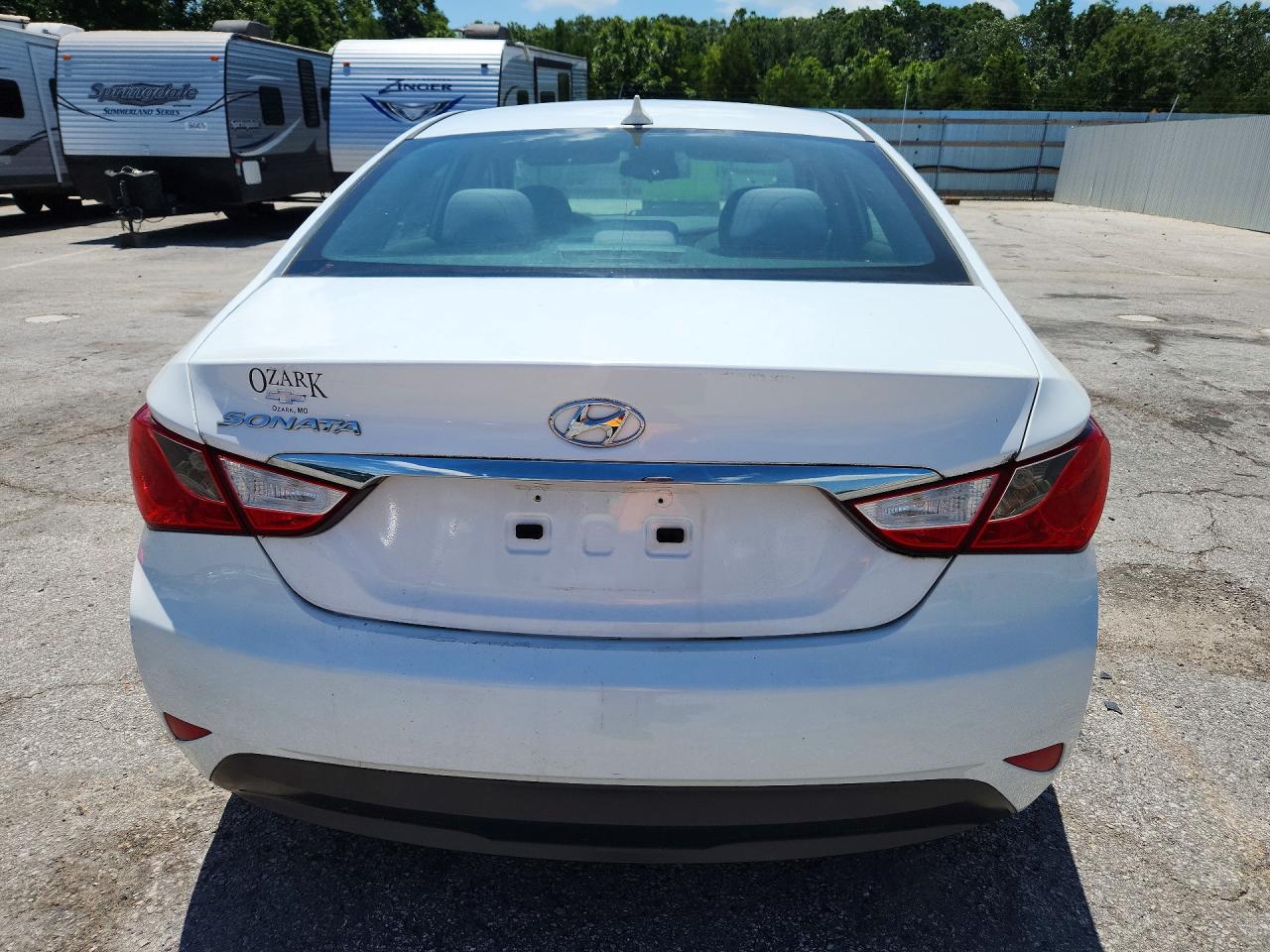 2014 Hyundai Sonata Gls White vin: 5NPEB4AC8EH834205
