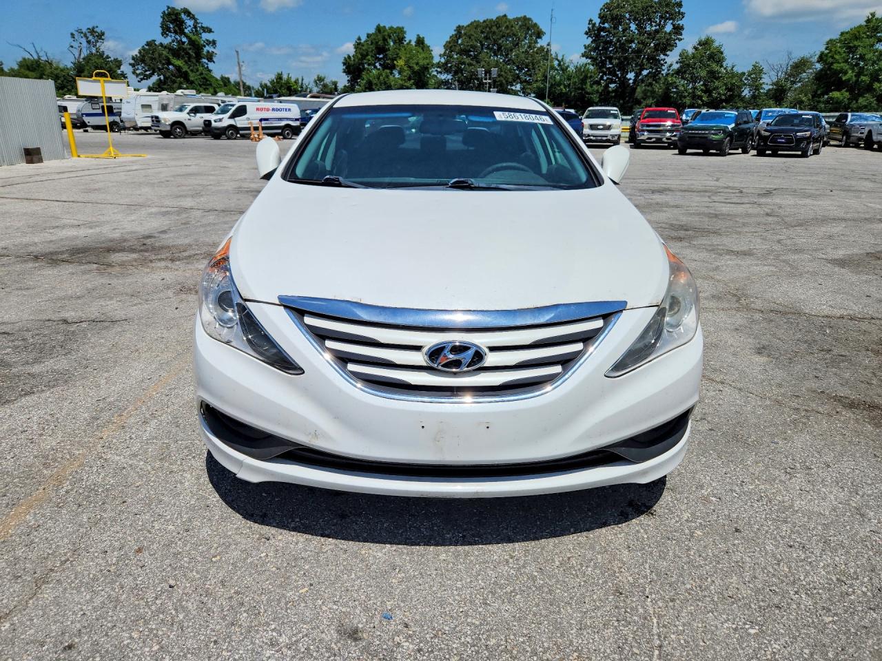 2014 Hyundai Sonata Gls White vin: 5NPEB4AC8EH834205