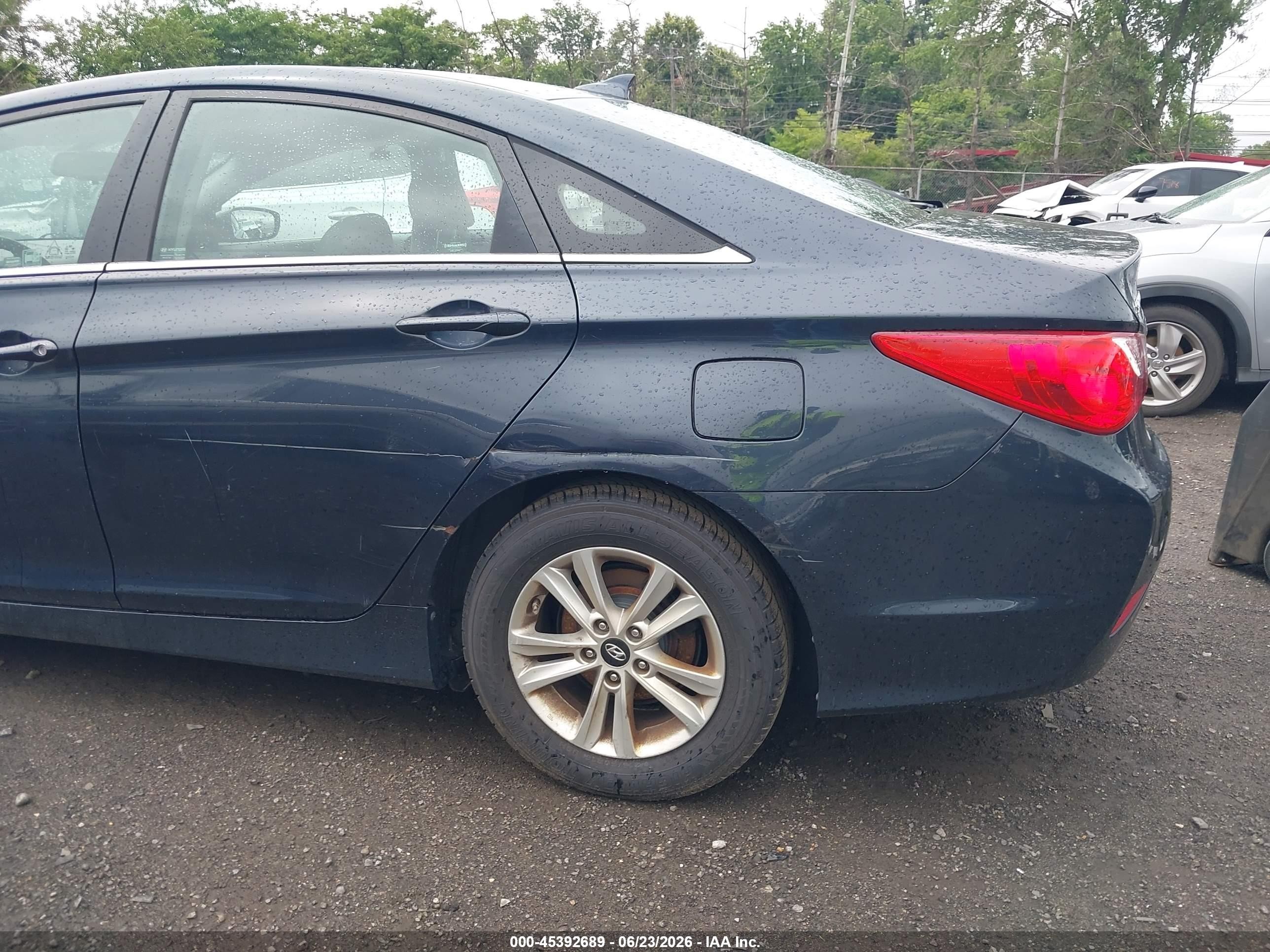 2014 Hyundai Sonata Gls Blue vin: 5NPEB4AC8EH835256