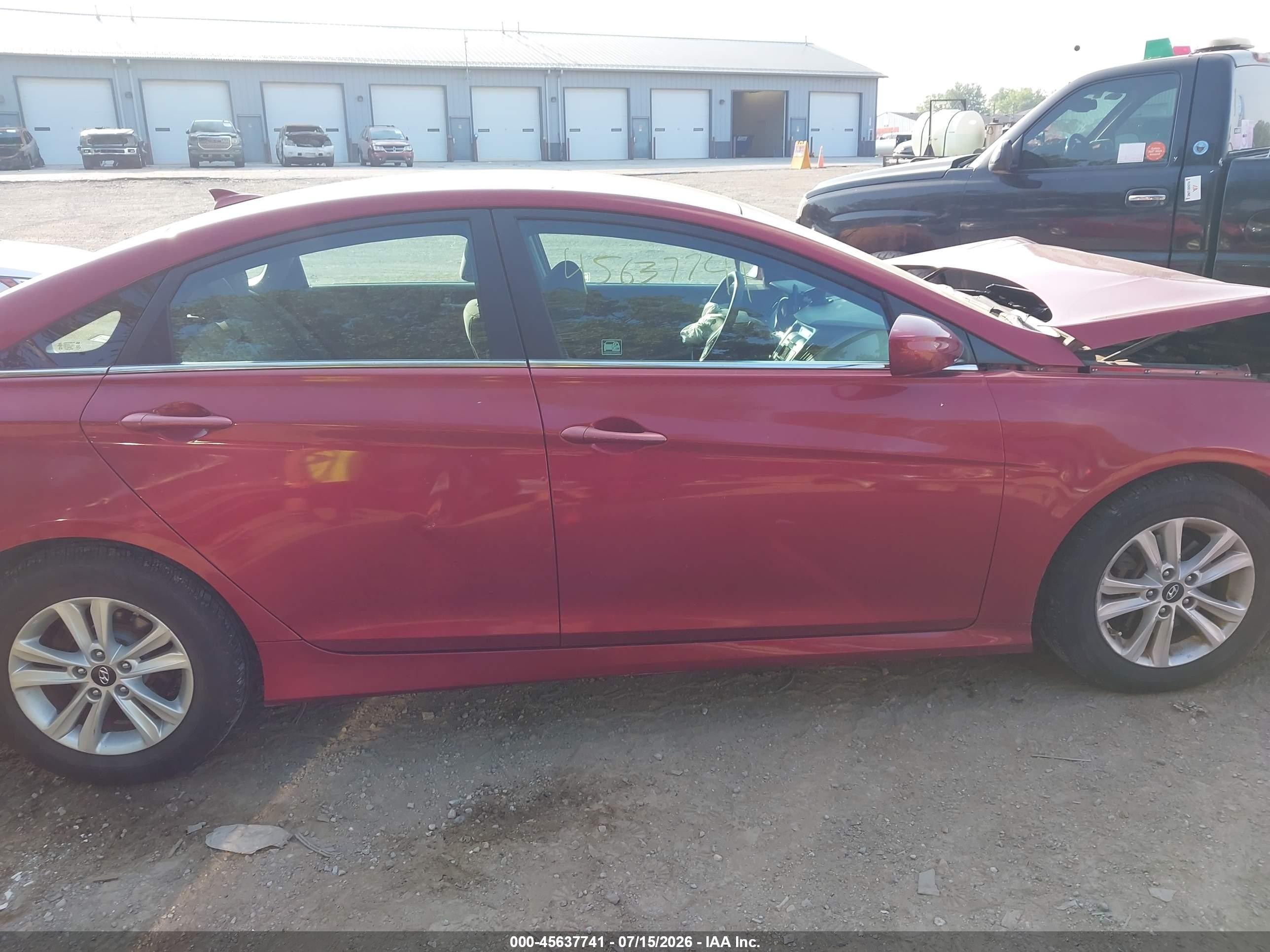 2014 Hyundai Sonata Gls Red vin: 5NPEB4AC8EH840473