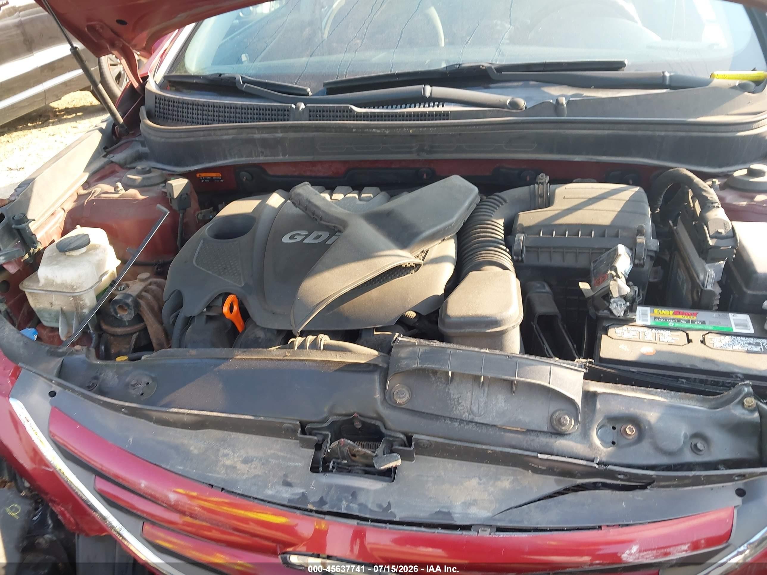 2014 Hyundai Sonata Gls Red vin: 5NPEB4AC8EH840473