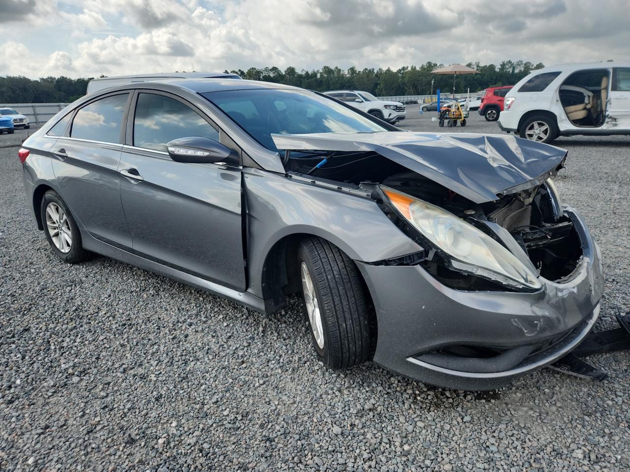 2014 Hyundai Sonata Gls Gray vin: 5NPEB4AC8EH843552