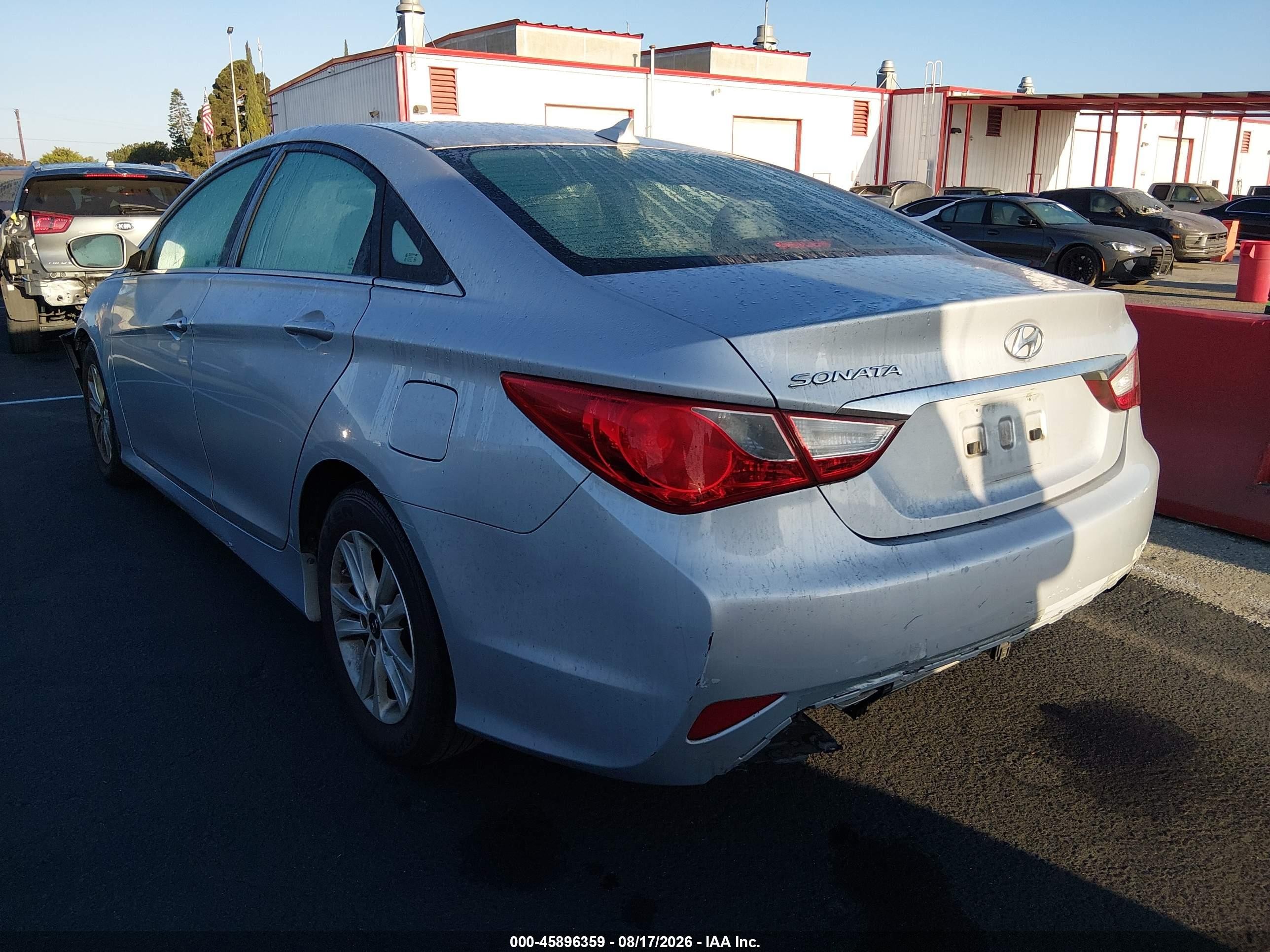 2014 Hyundai Sonata Gls Silver vin: 5NPEB4AC8EH848248