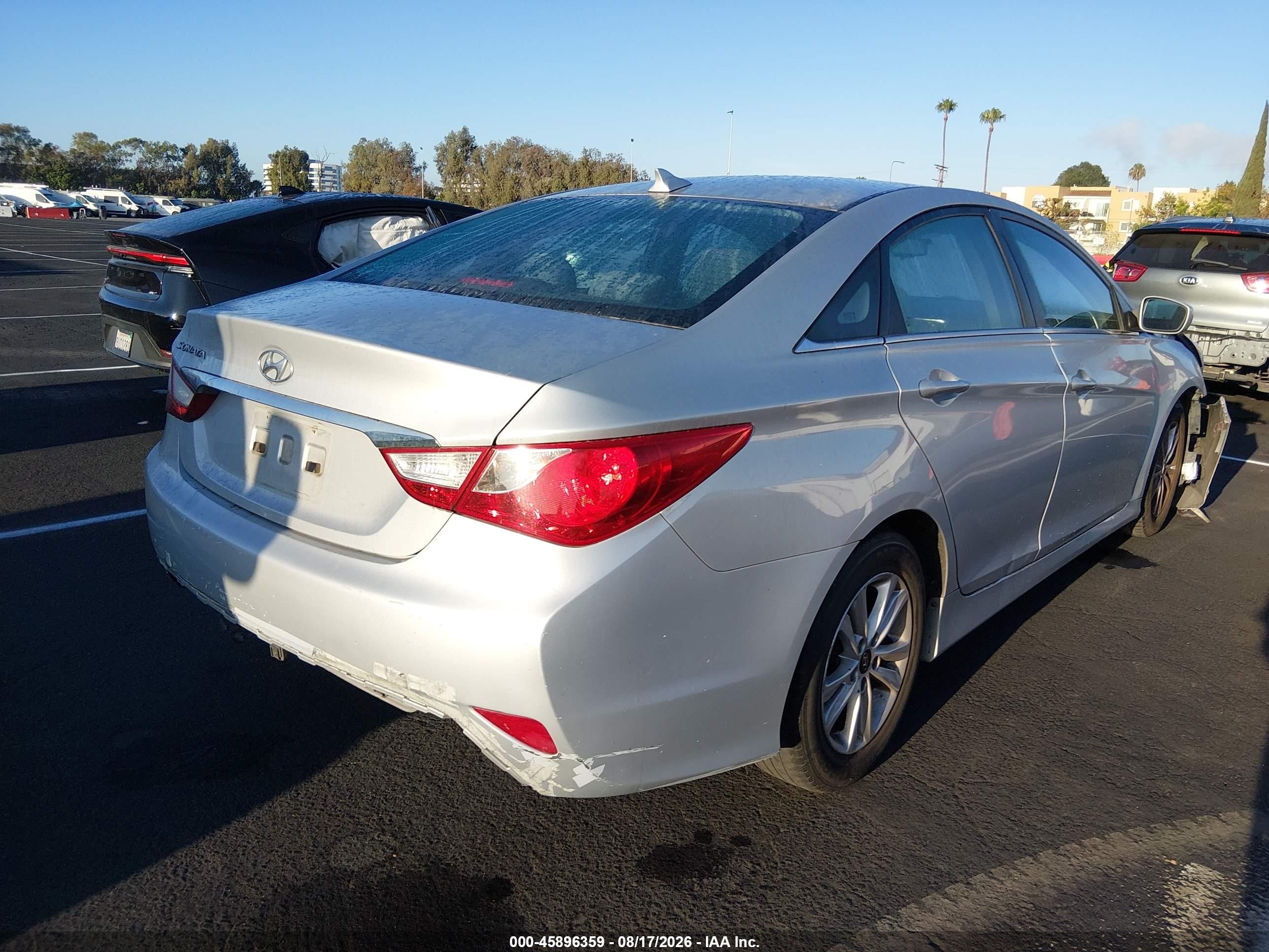 2014 Hyundai Sonata Gls Silver vin: 5NPEB4AC8EH848248