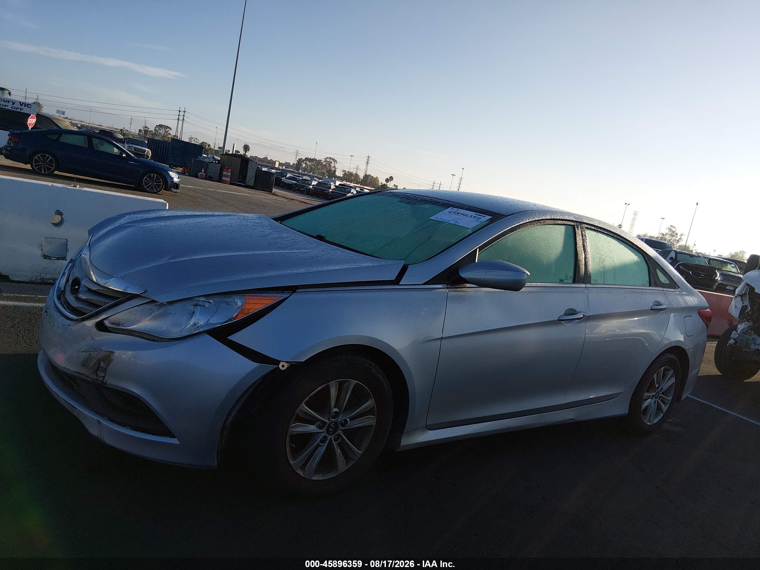 2014 Hyundai Sonata Gls Silver vin: 5NPEB4AC8EH848248