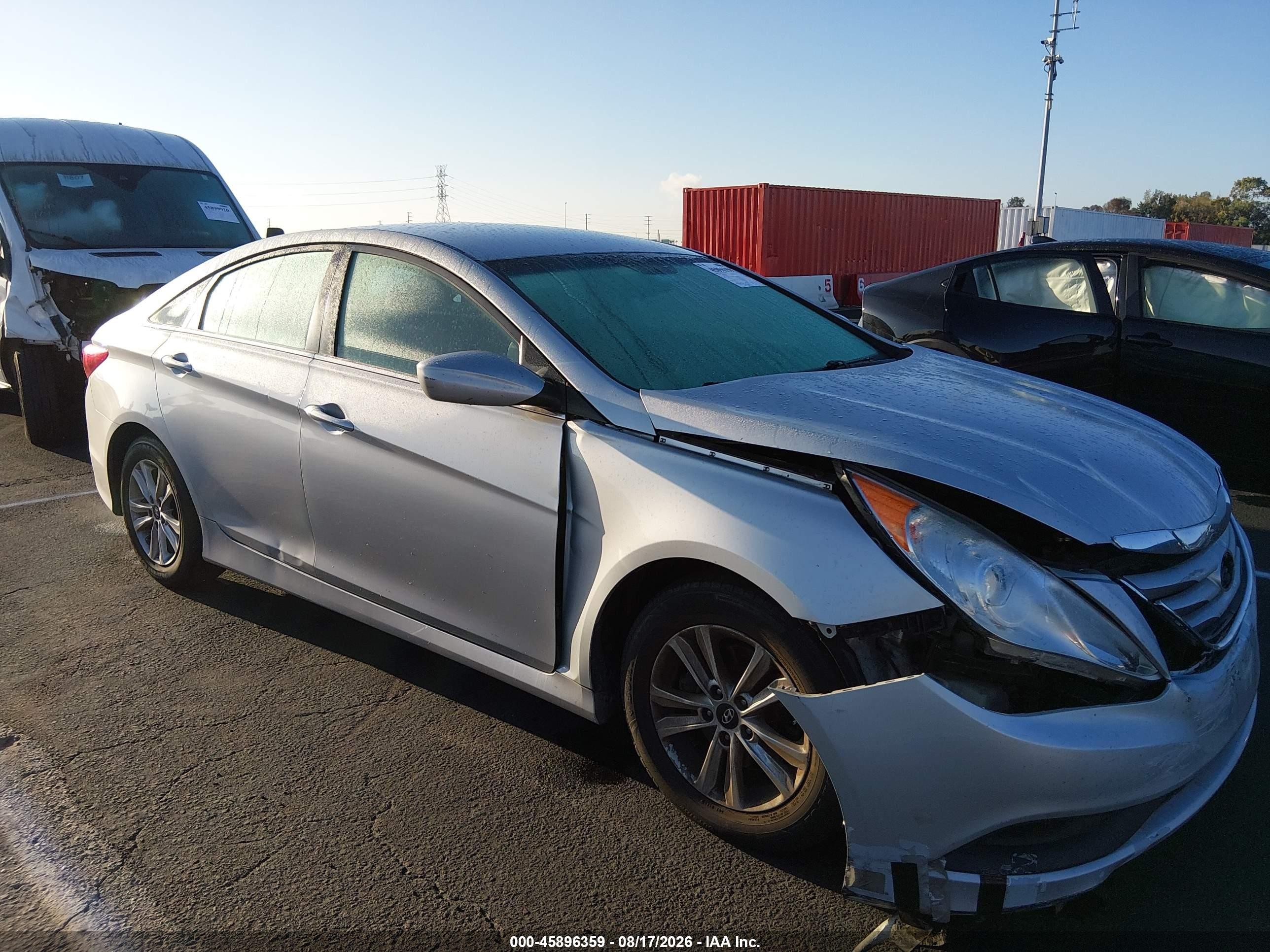 2014 Hyundai Sonata Gls Silver vin: 5NPEB4AC8EH848248