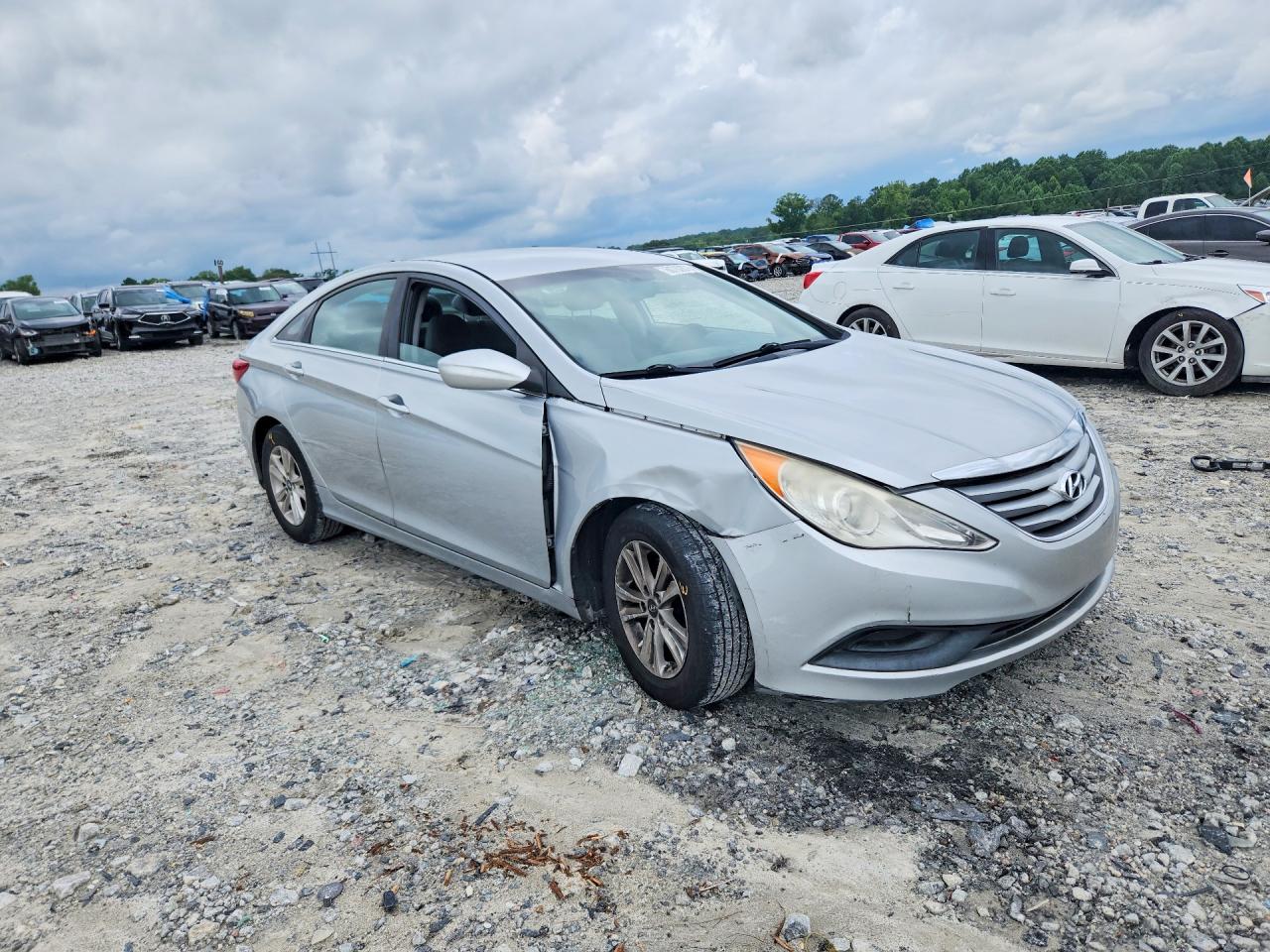 2014 Hyundai Sonata Gls Silver vin: 5NPEB4AC8EH849111