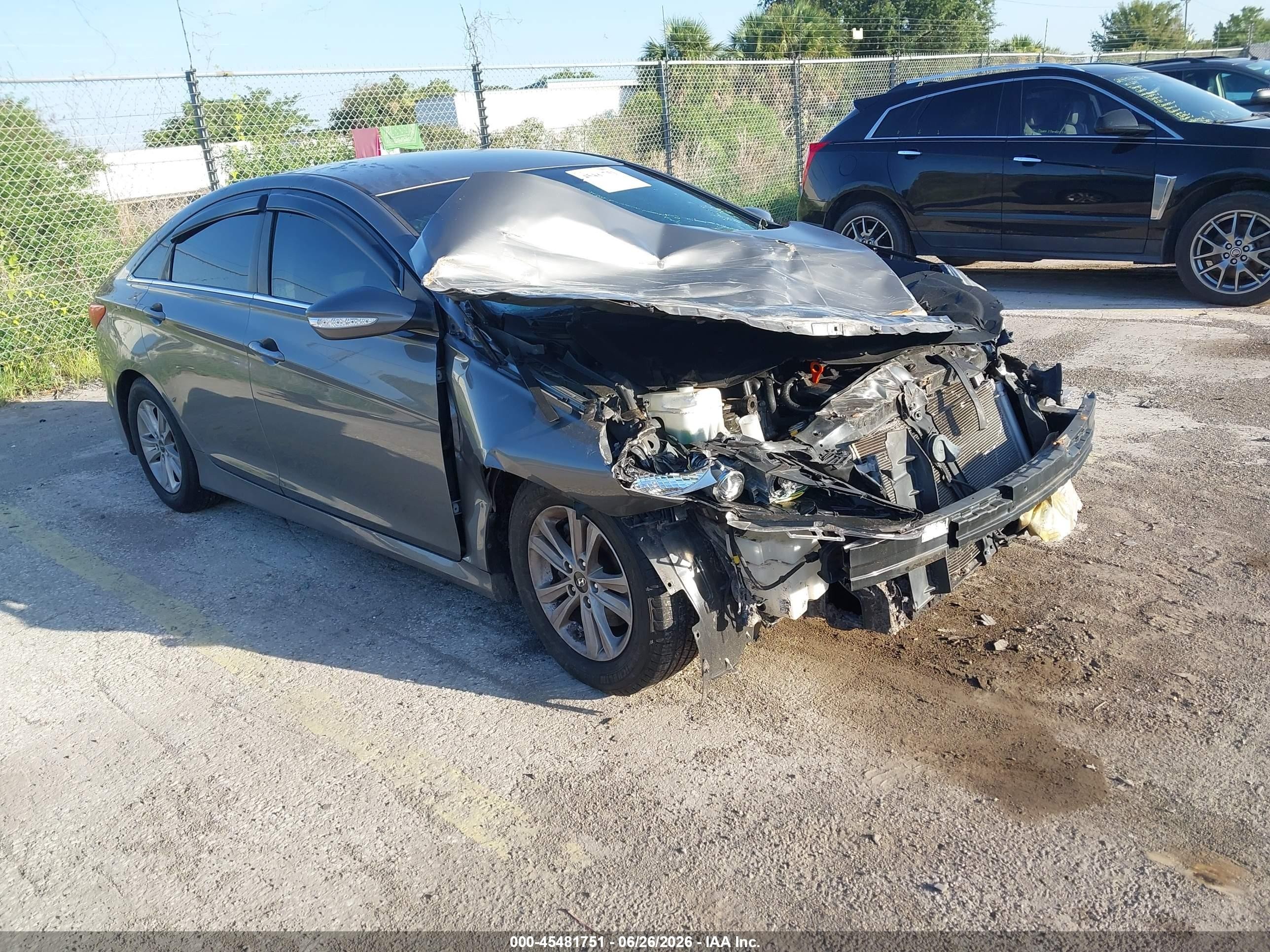 2014 Hyundai Sonata Gls Gray vin: 5NPEB4AC8EH861114