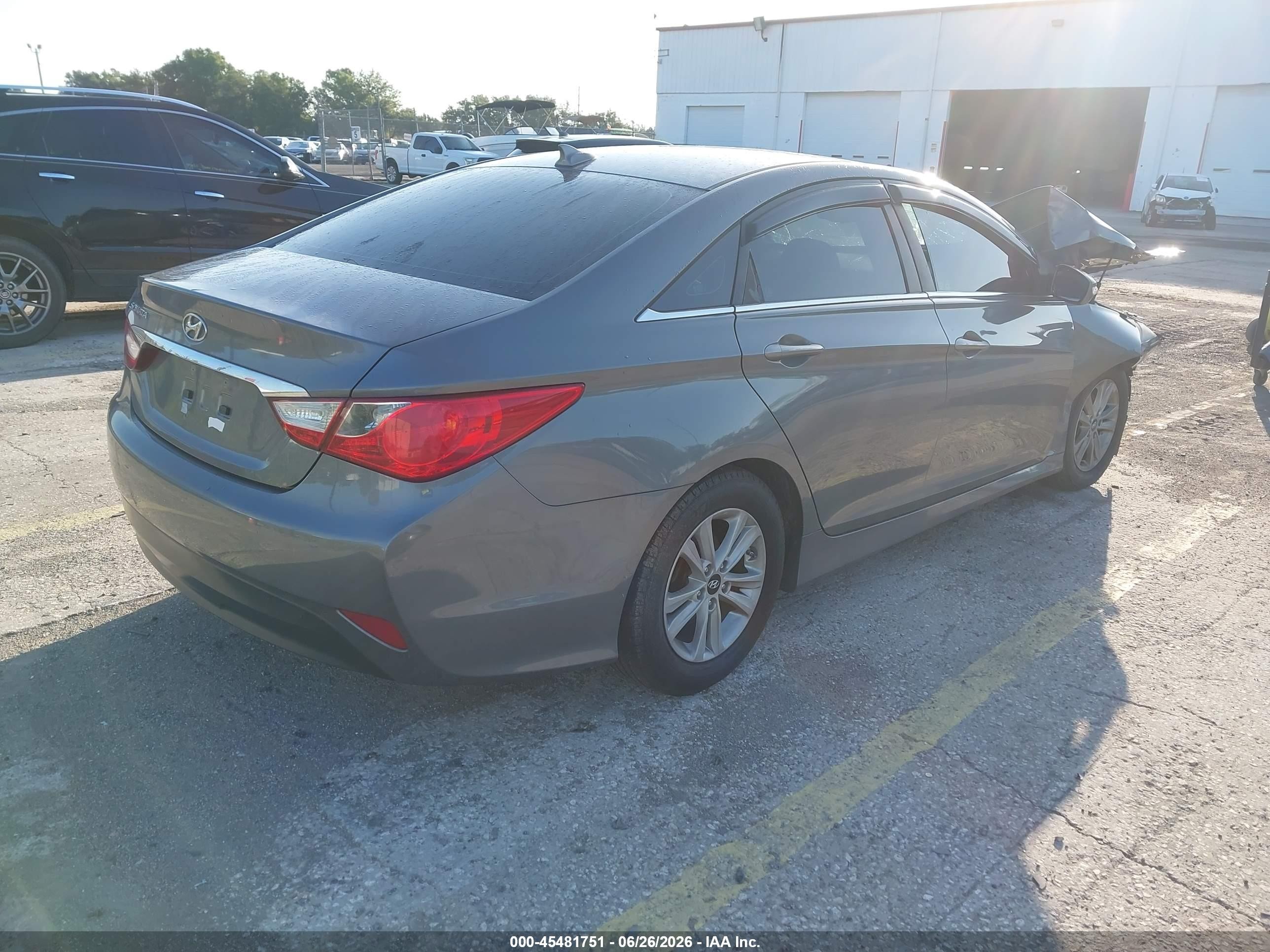 2014 Hyundai Sonata Gls Серый vin: 5NPEB4AC8EH861114