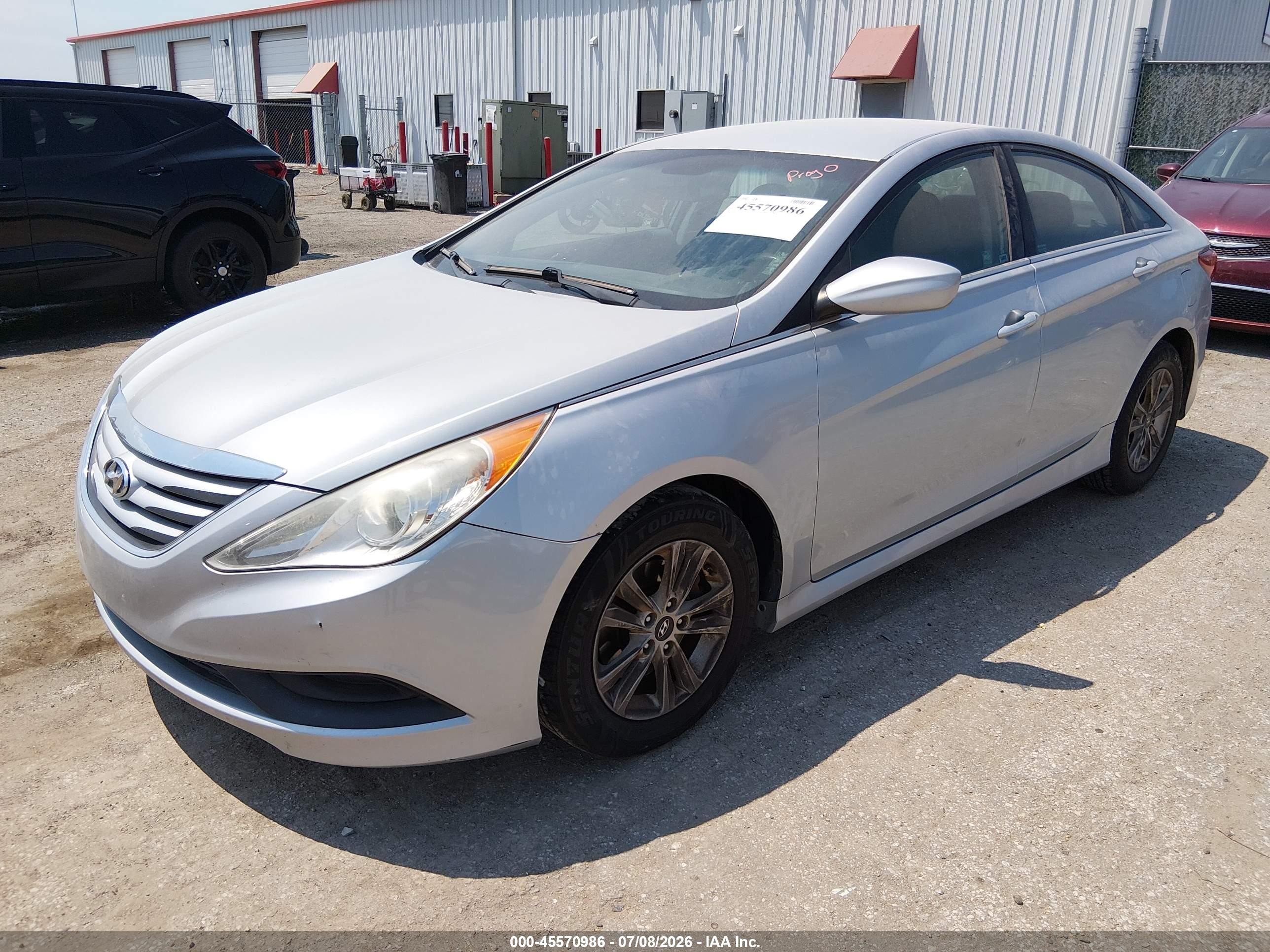 2014 Hyundai Sonata Gls Silver vin: 5NPEB4AC8EH864403