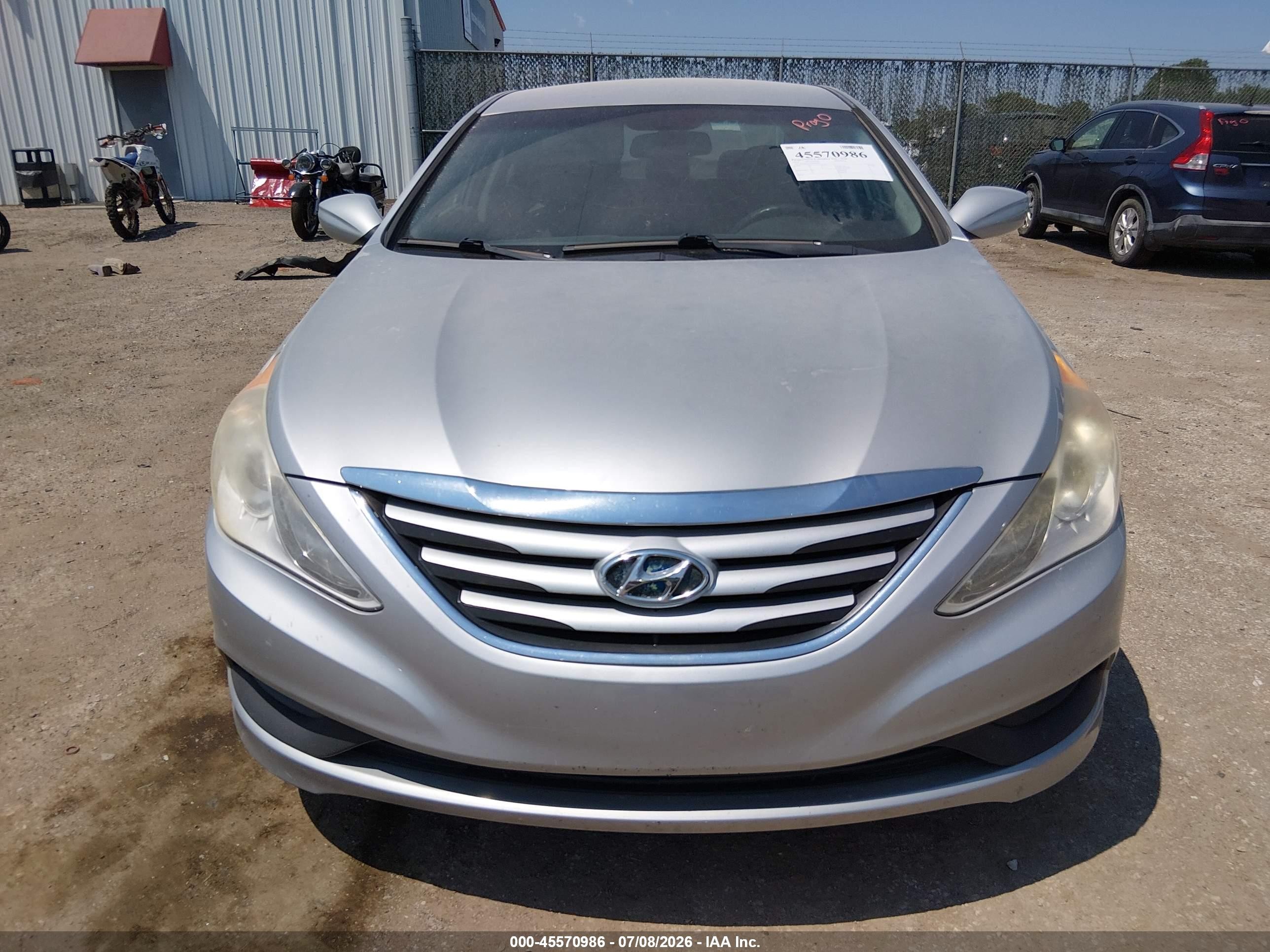 2014 Hyundai Sonata Gls Silver vin: 5NPEB4AC8EH864403
