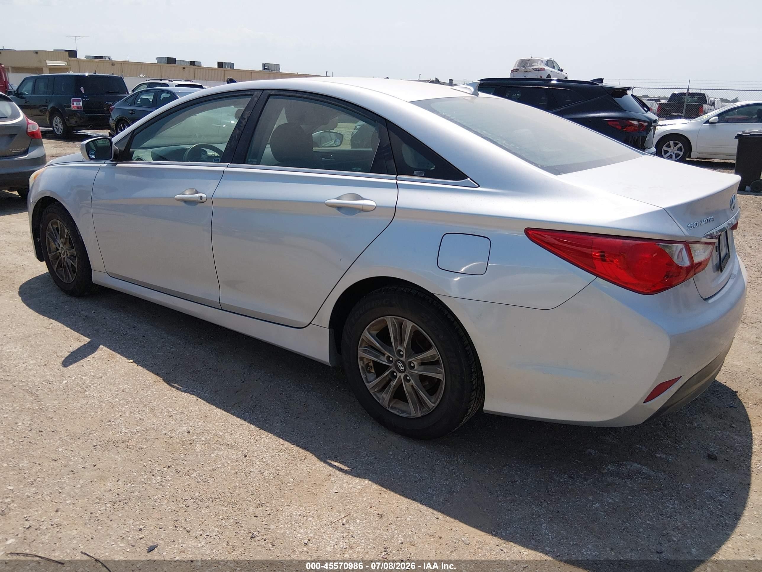 2014 Hyundai Sonata Gls Silver vin: 5NPEB4AC8EH864403