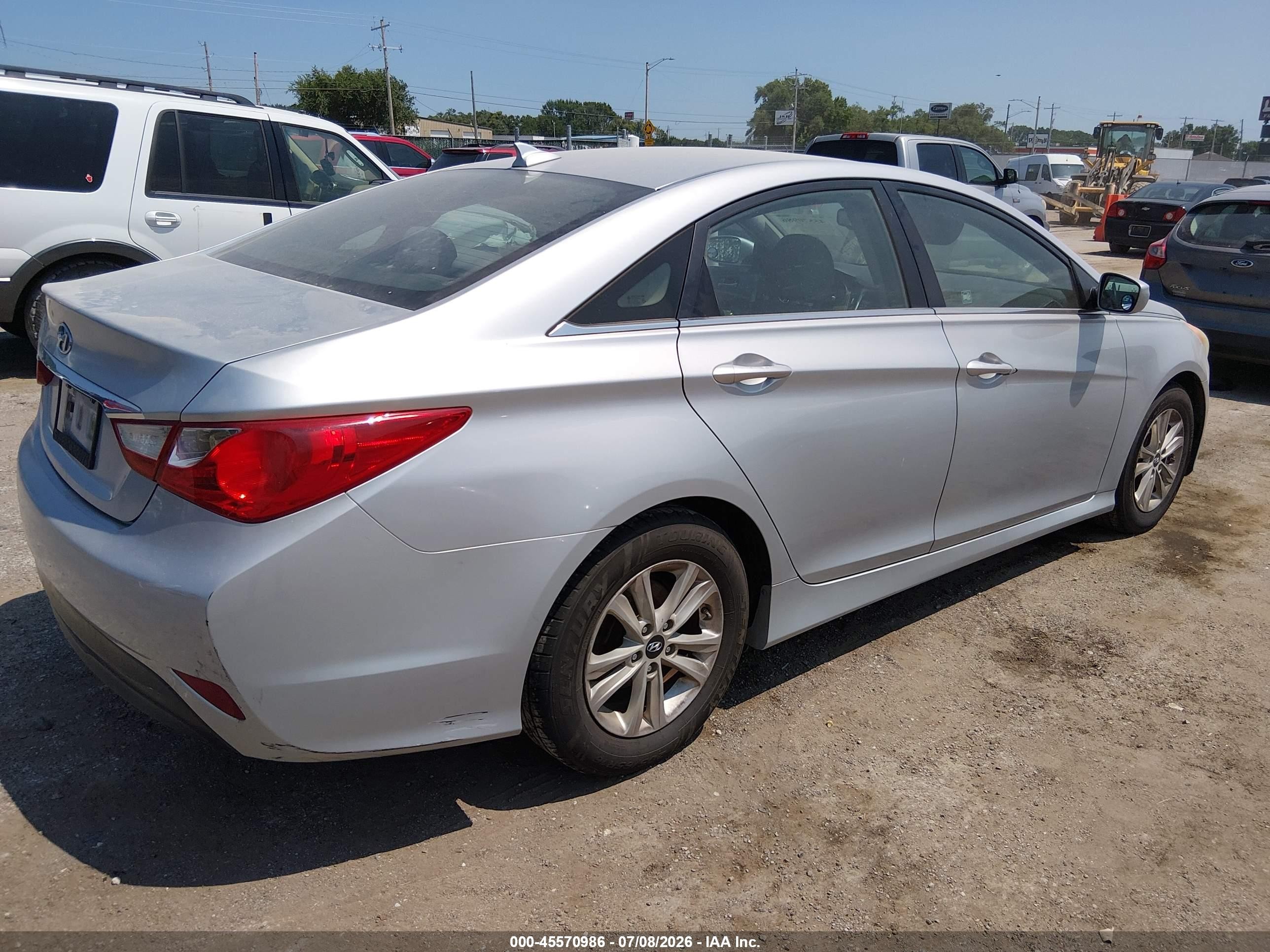 2014 Hyundai Sonata Gls Silver vin: 5NPEB4AC8EH864403