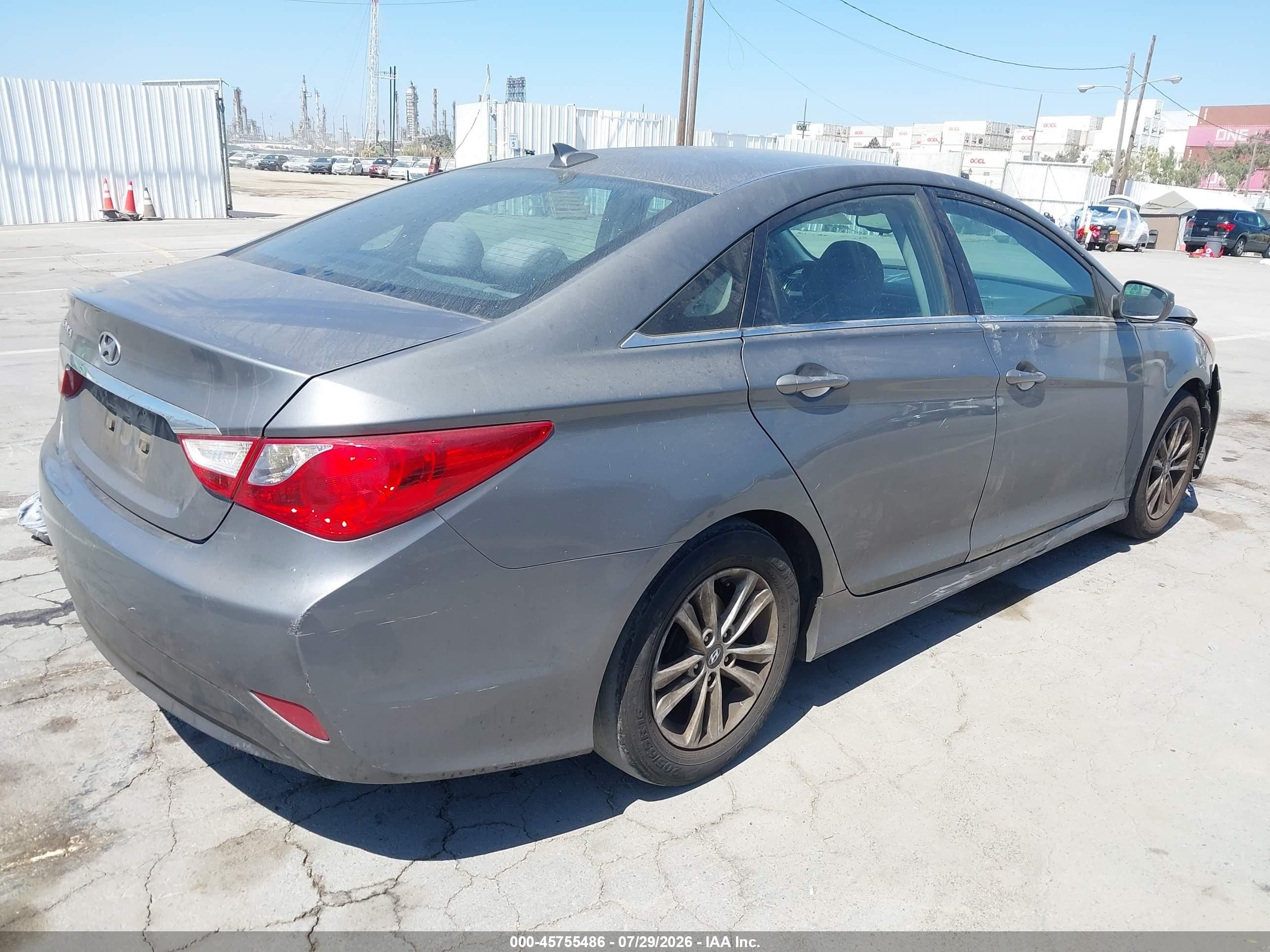 2014 Hyundai Sonata Gls Gray vin: 5NPEB4AC8EH868807