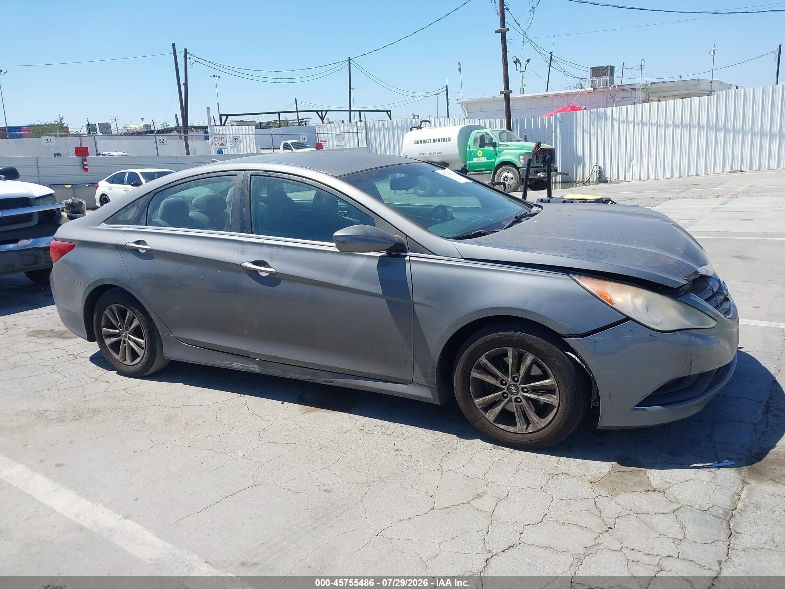 2014 Hyundai Sonata Gls Gray vin: 5NPEB4AC8EH868807