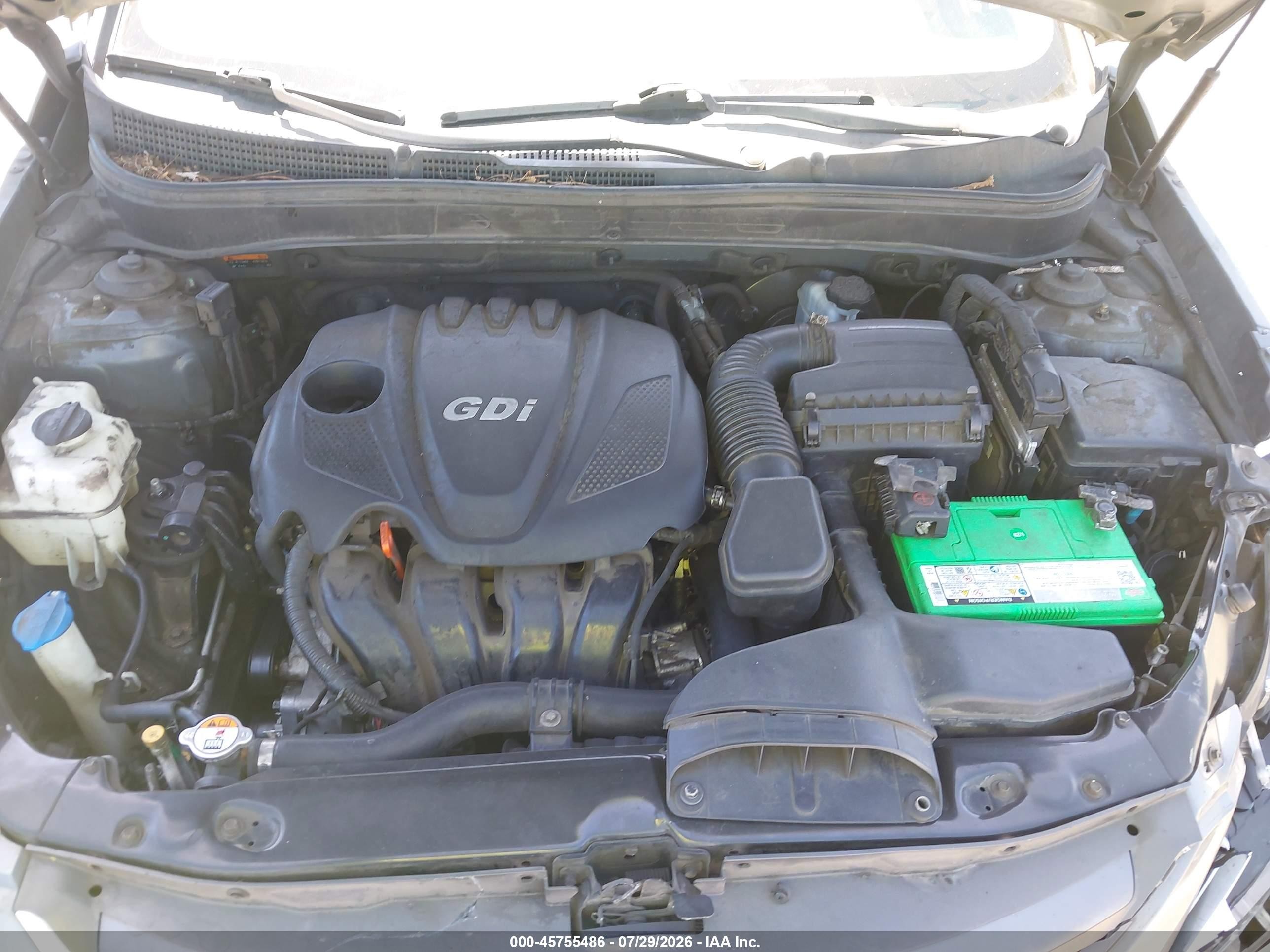2014 Hyundai Sonata Gls Gray vin: 5NPEB4AC8EH868807
