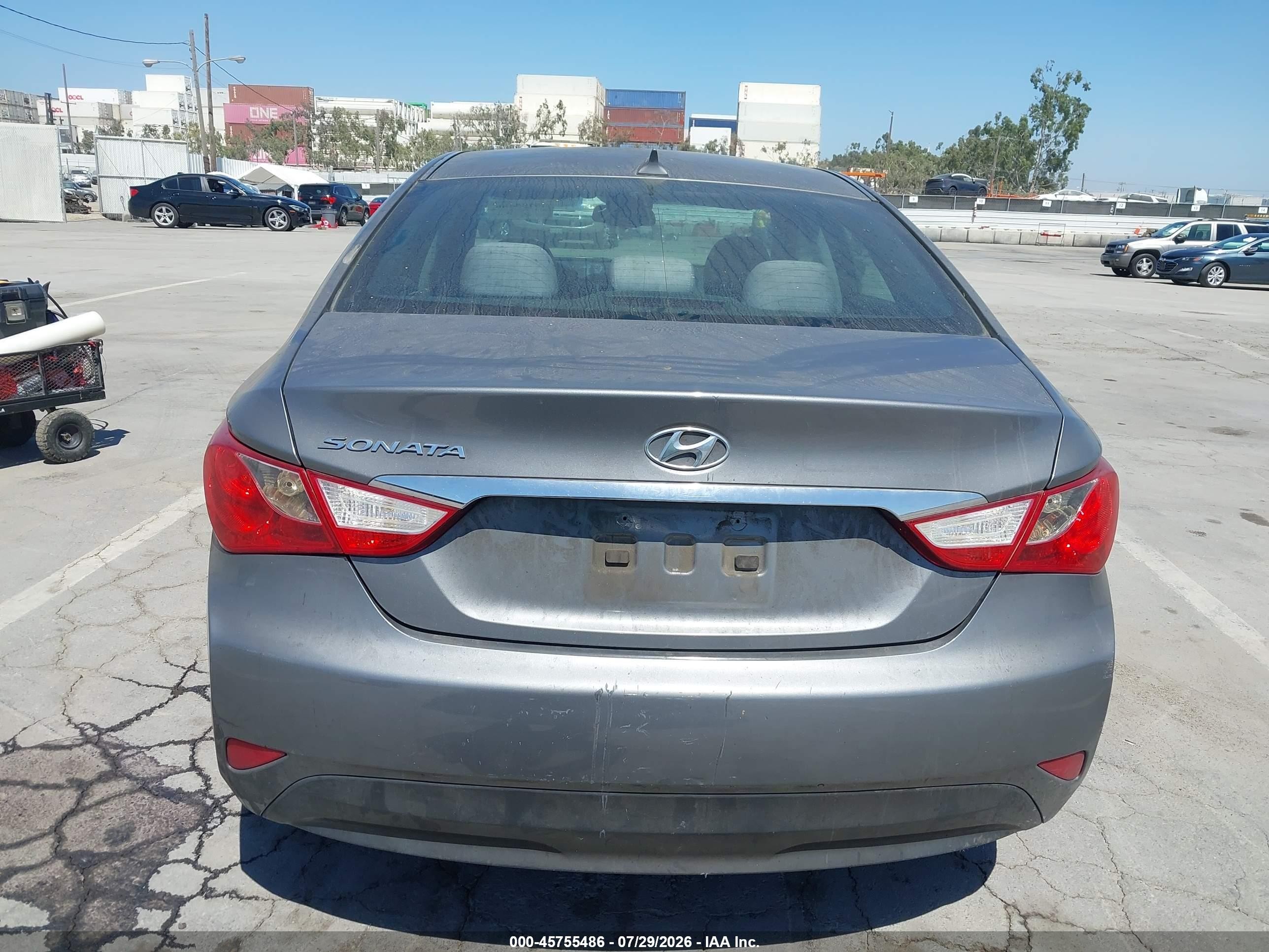 2014 Hyundai Sonata Gls Gray vin: 5NPEB4AC8EH868807