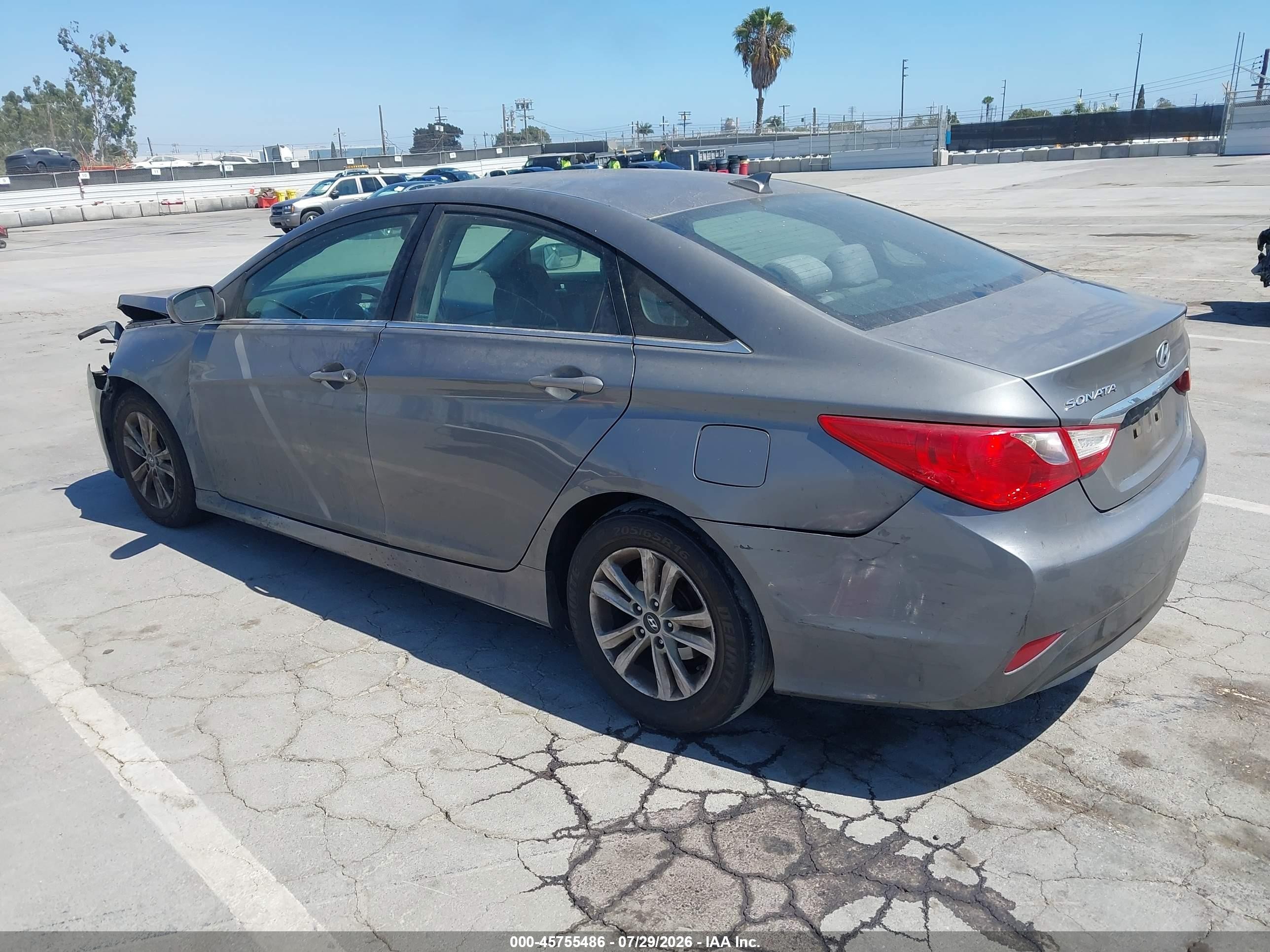2014 Hyundai Sonata Gls Gray vin: 5NPEB4AC8EH868807