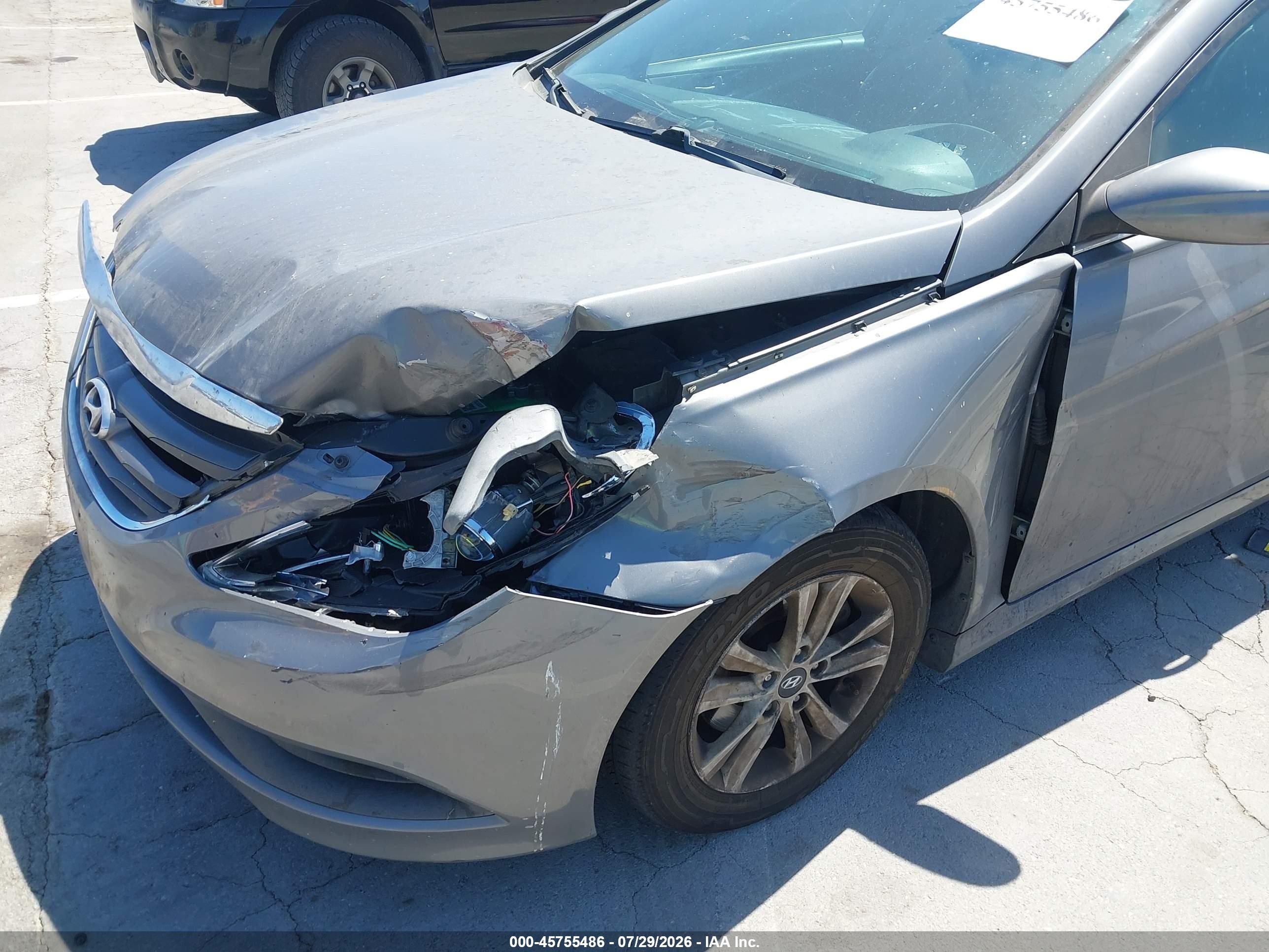 2014 Hyundai Sonata Gls Gray vin: 5NPEB4AC8EH868807
