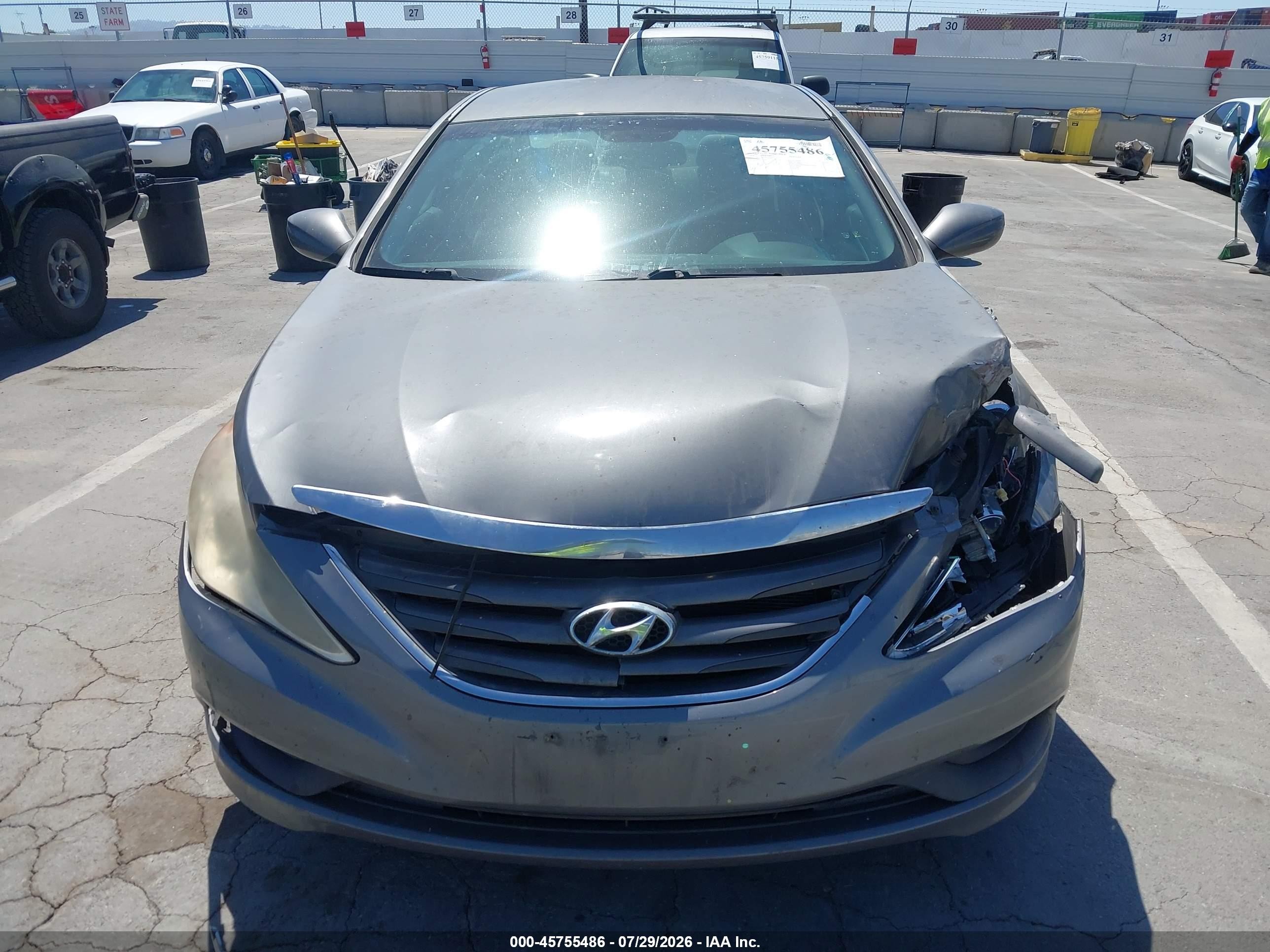 2014 Hyundai Sonata Gls Gray vin: 5NPEB4AC8EH868807